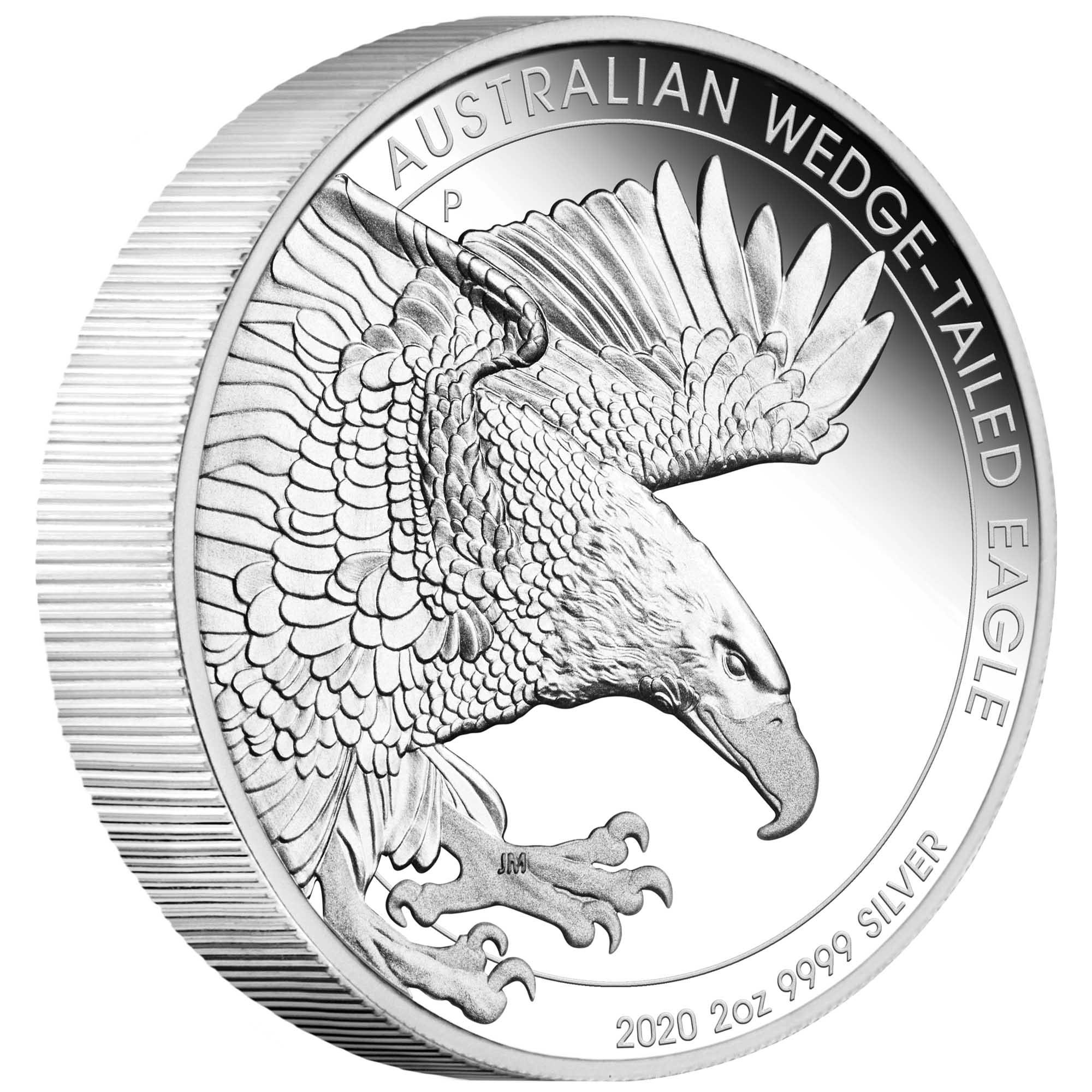 Australian Wedge-tailed Eagle 2020 2oz Silver Proof Piedfort Coin