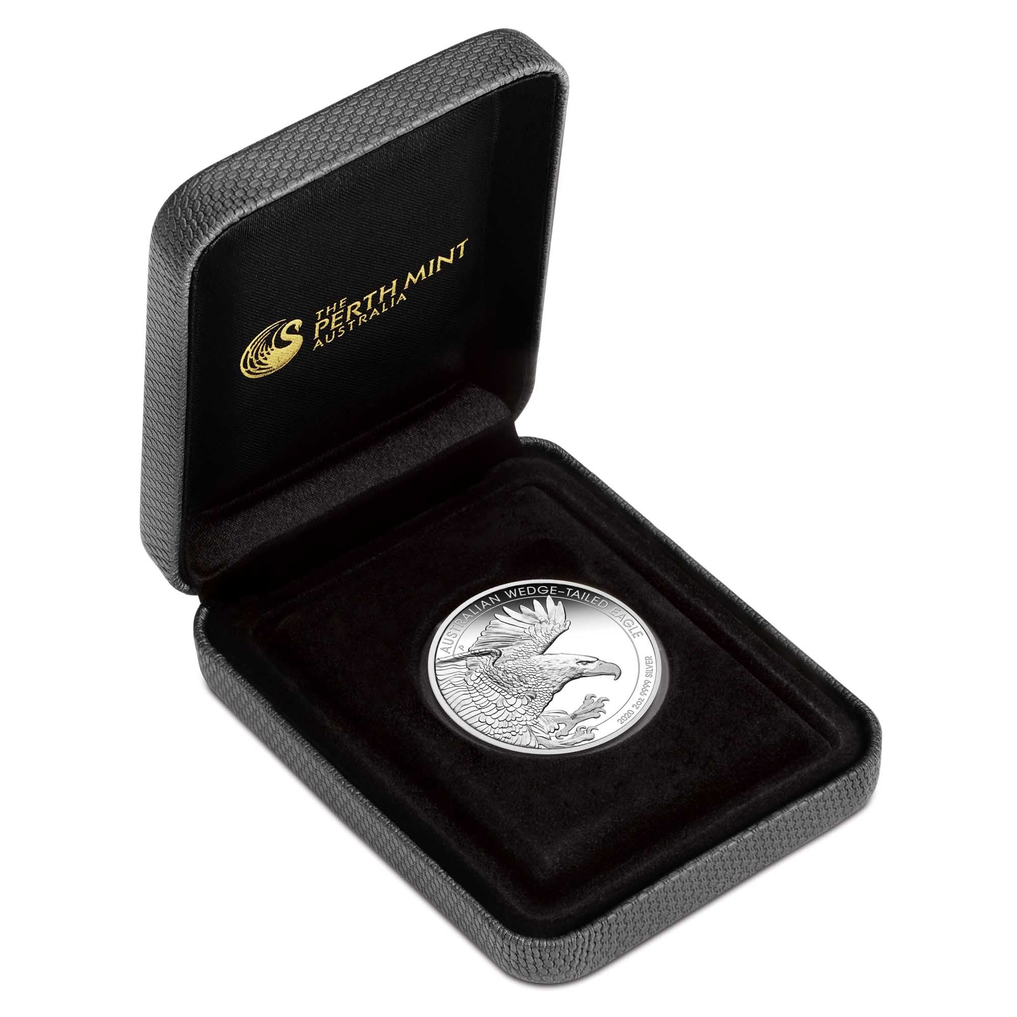 Australian Wedge-tailed Eagle 2020 2oz Silver Proof Piedfort Coin - Image 3