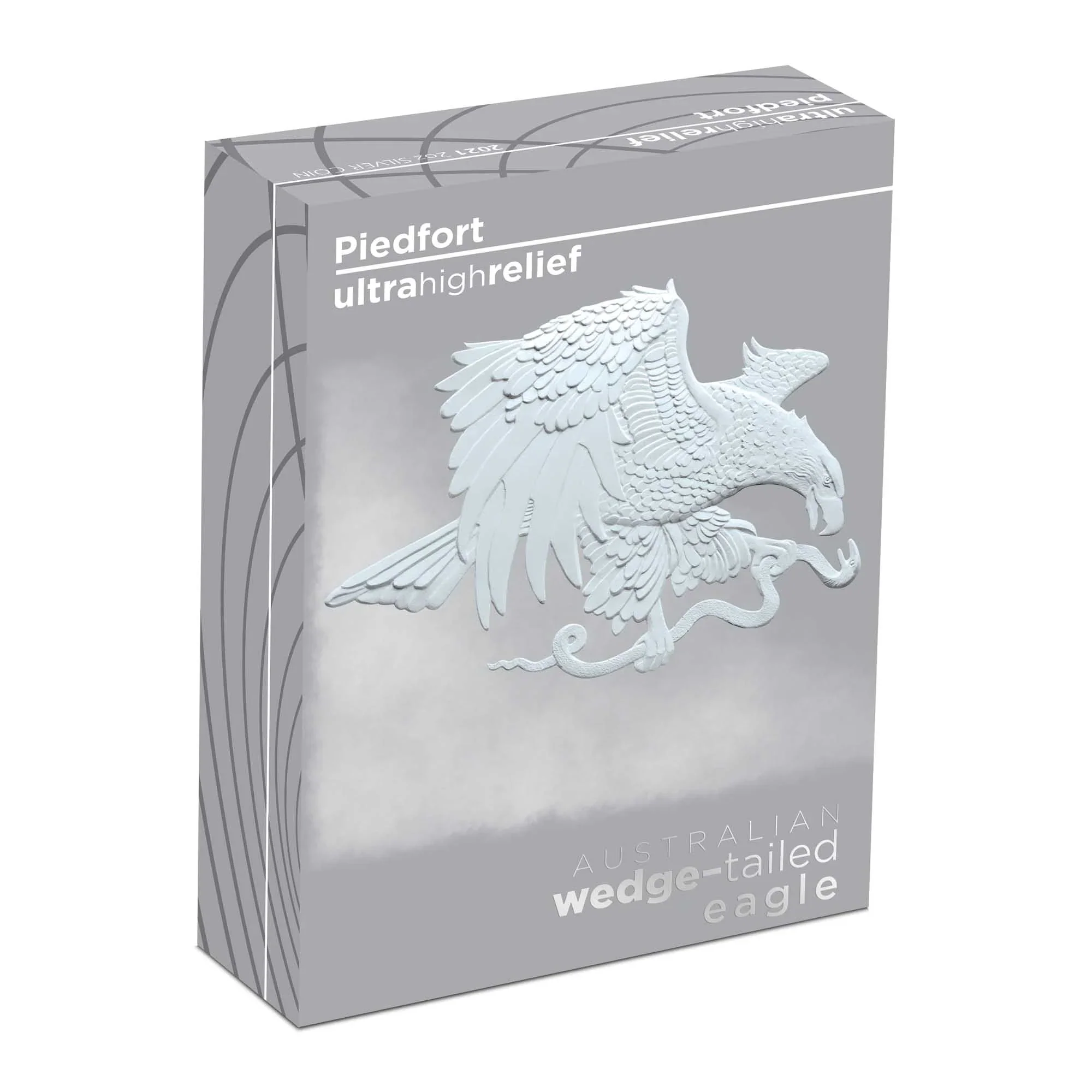 Australian Wedge-tailed Eagle 2021 2oz Silver Reverse Proof Ultra High Relief Piedfort Coin - Image 4