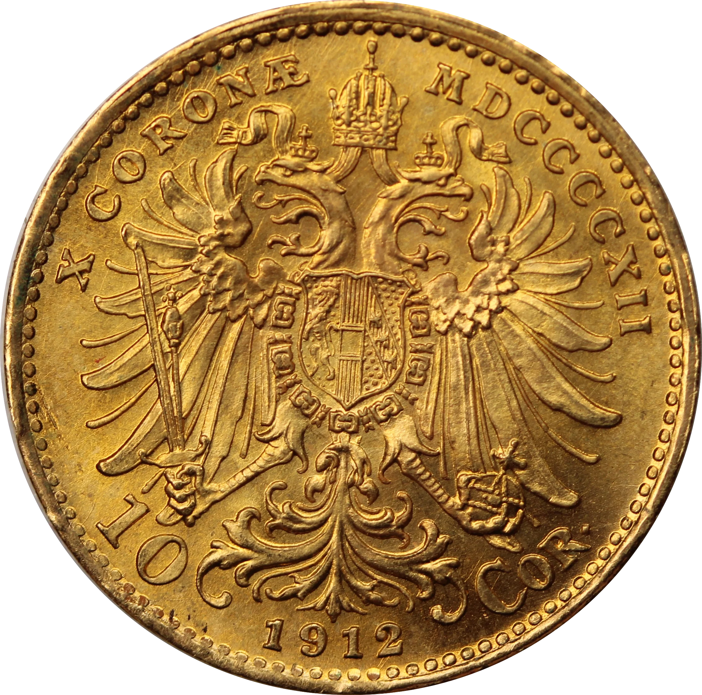 Austria 1912 10 Corona - Francis Joseph I Gold Coin