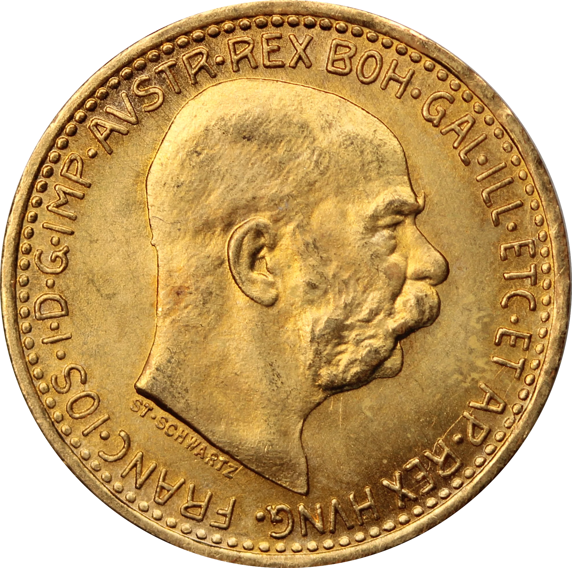 Austria 1912 10 Corona - Francis Joseph I Gold Coin - Image 2