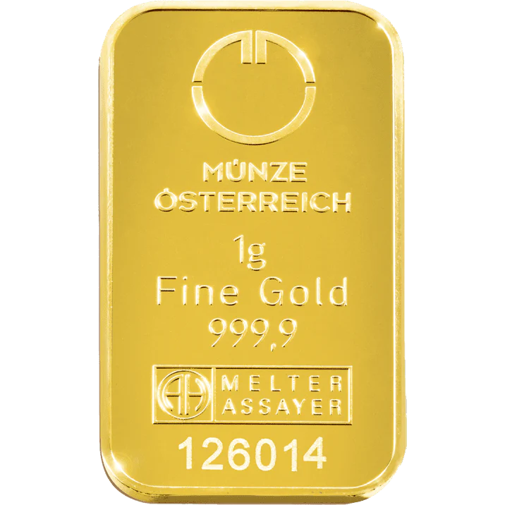 Austrian Mint 1g Gold Kinebar - Image 4