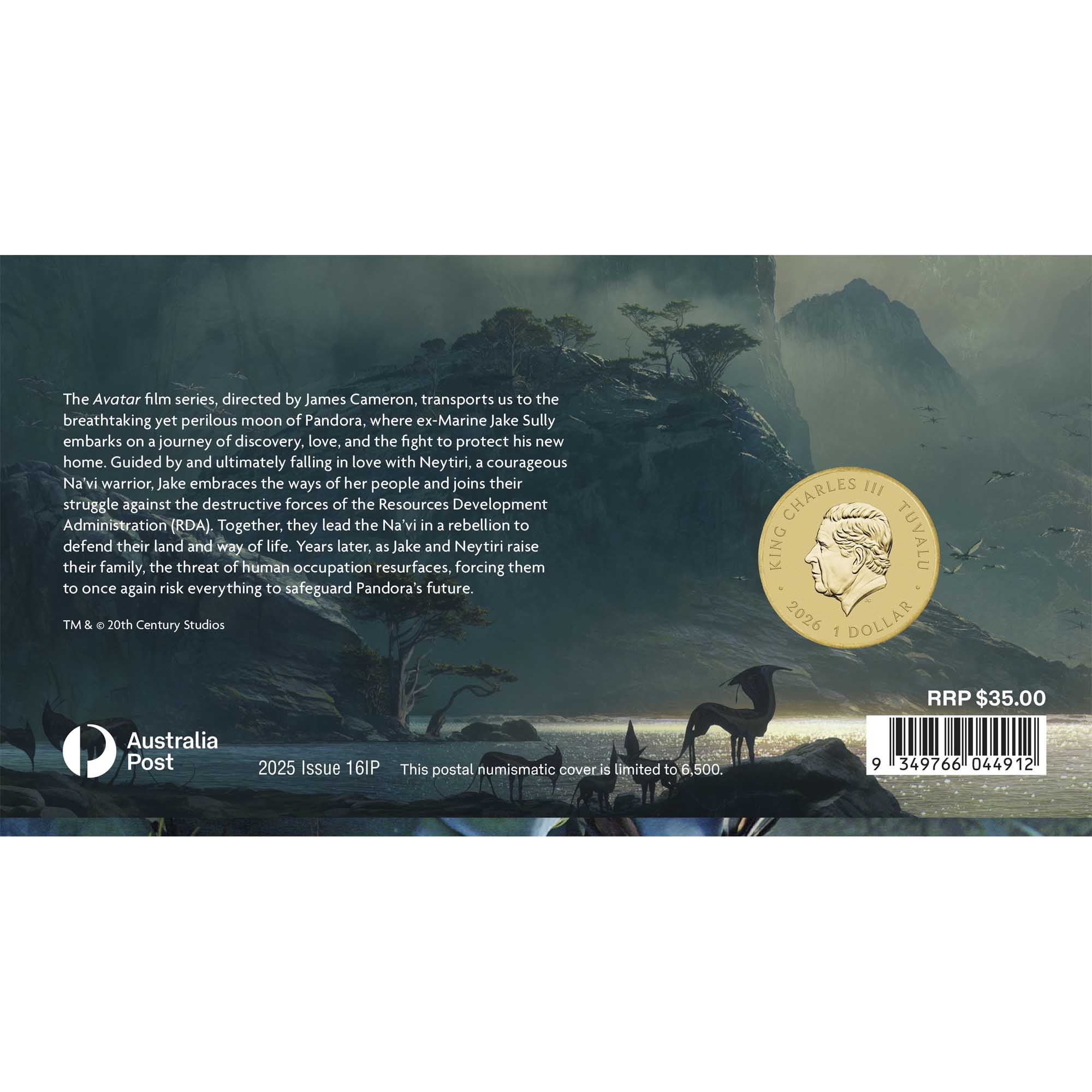 Avatar - Jake Sully 2026 Stamp and Coin Cover - Image 5
