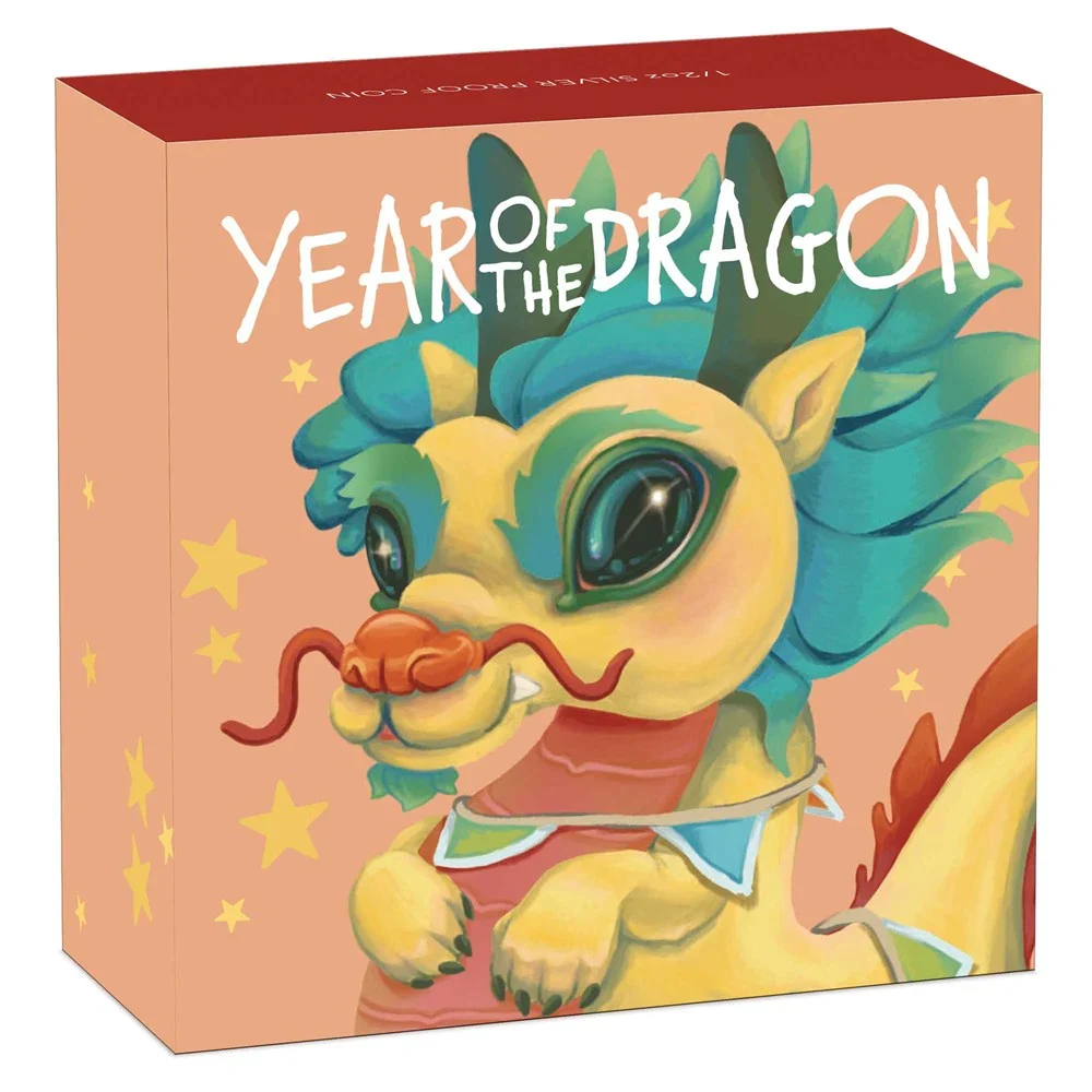 Baby Dragon 2024 1/2oz Silver Proof Coloured Coin - Image 4