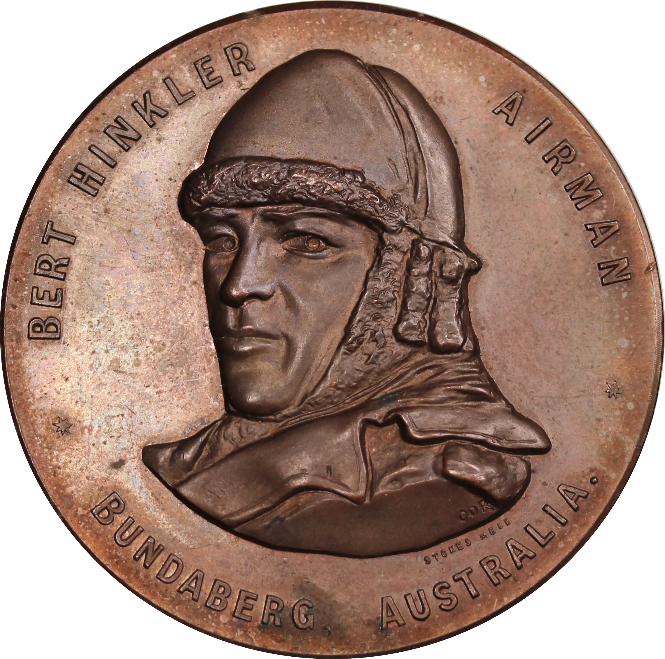 Bert Hinkler 1928 Bronze Commemorates Medal
