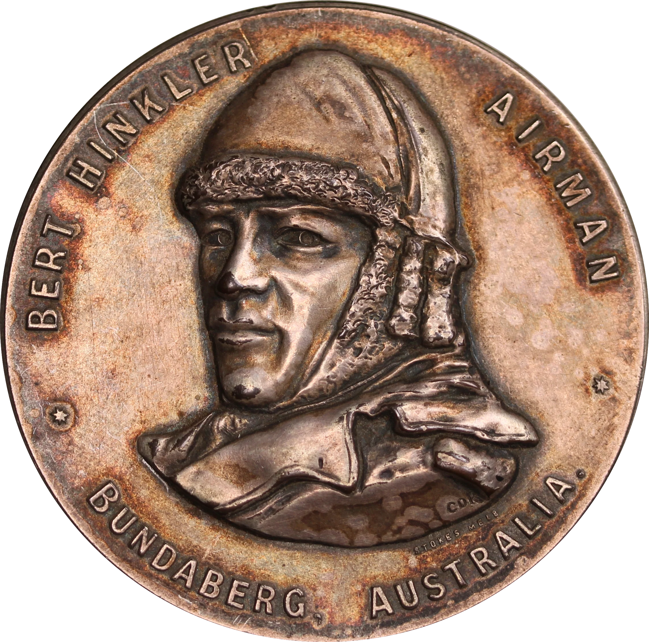 Bert Hinkler 1928 Silver Commemorative Medal