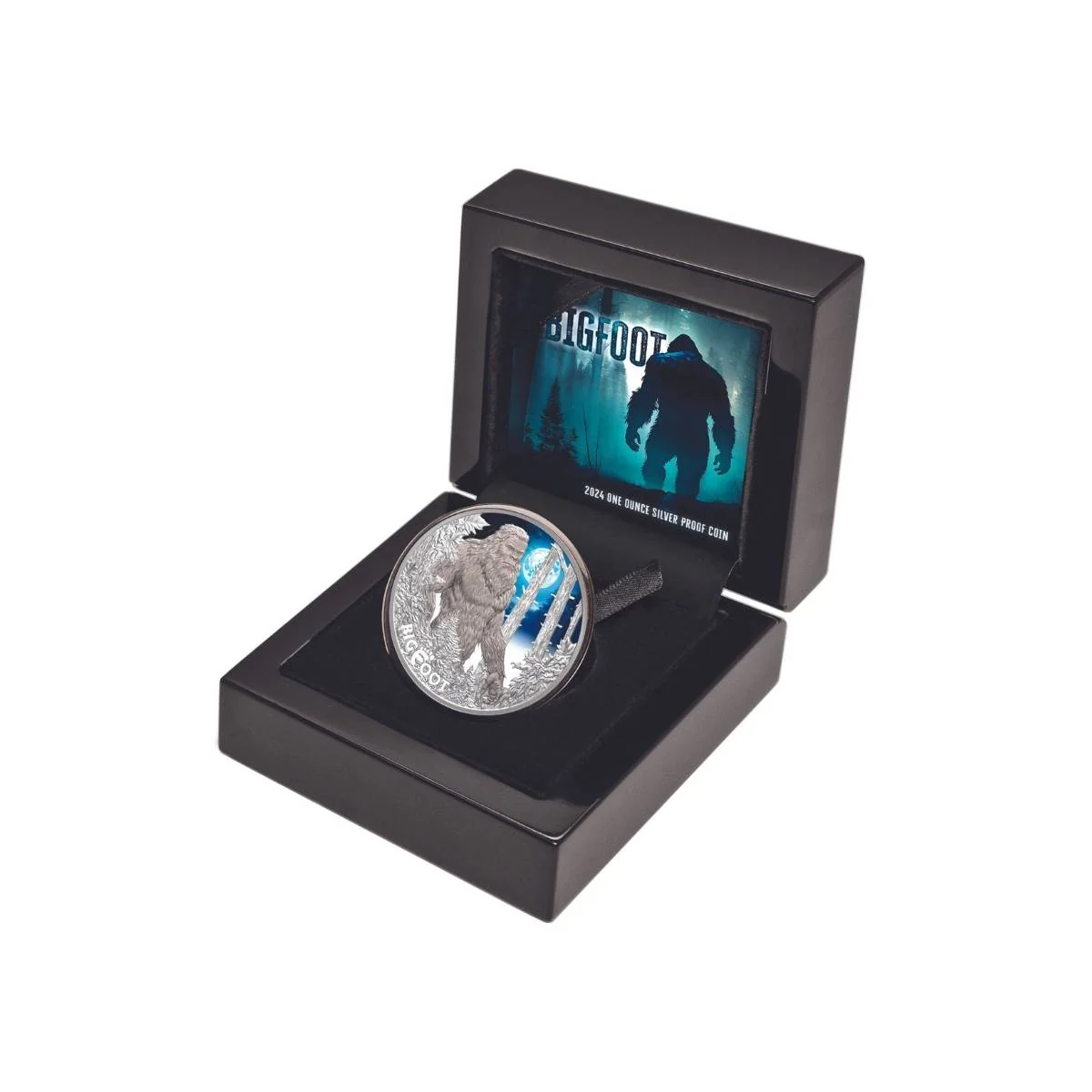Big Foot 2024 $1 Colour 1oz Silver Proof Coin - Image 2