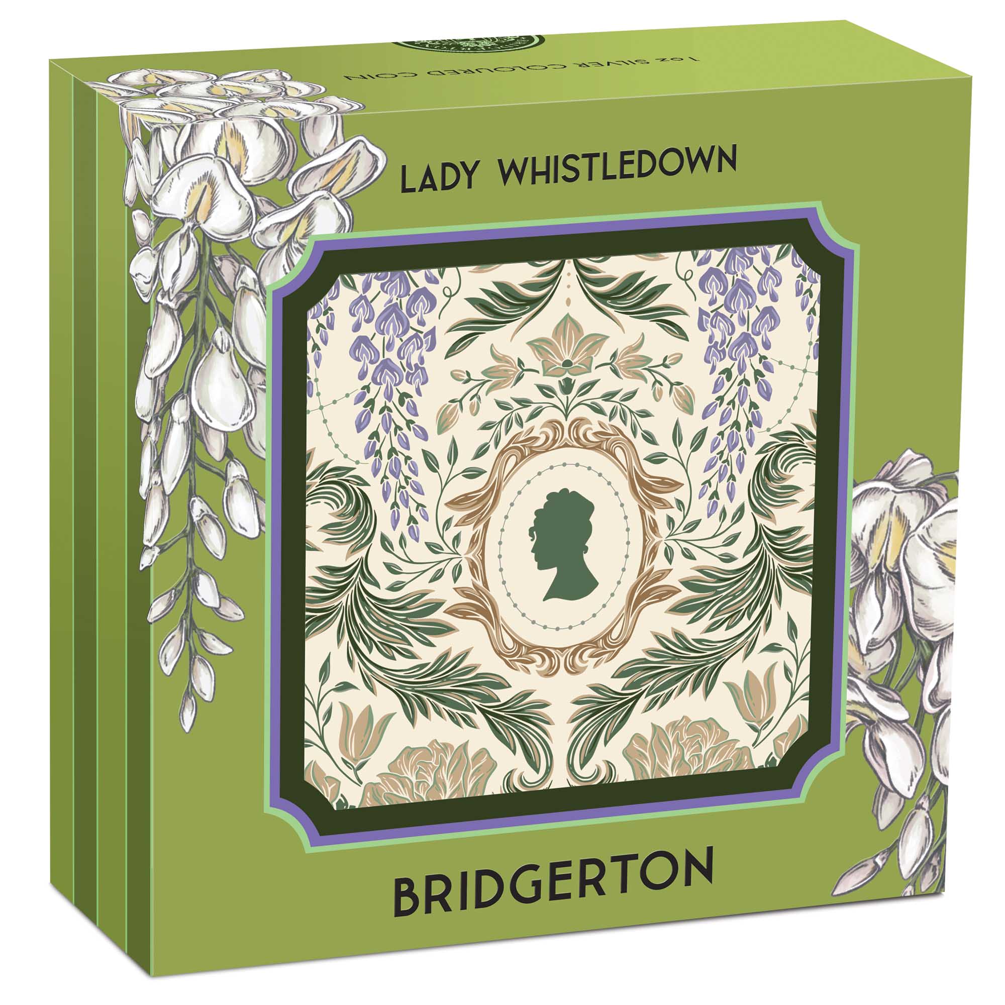 Bridgerton - Lady Whistledown 2026 1oz Silver Coloured Coin - Image 4
