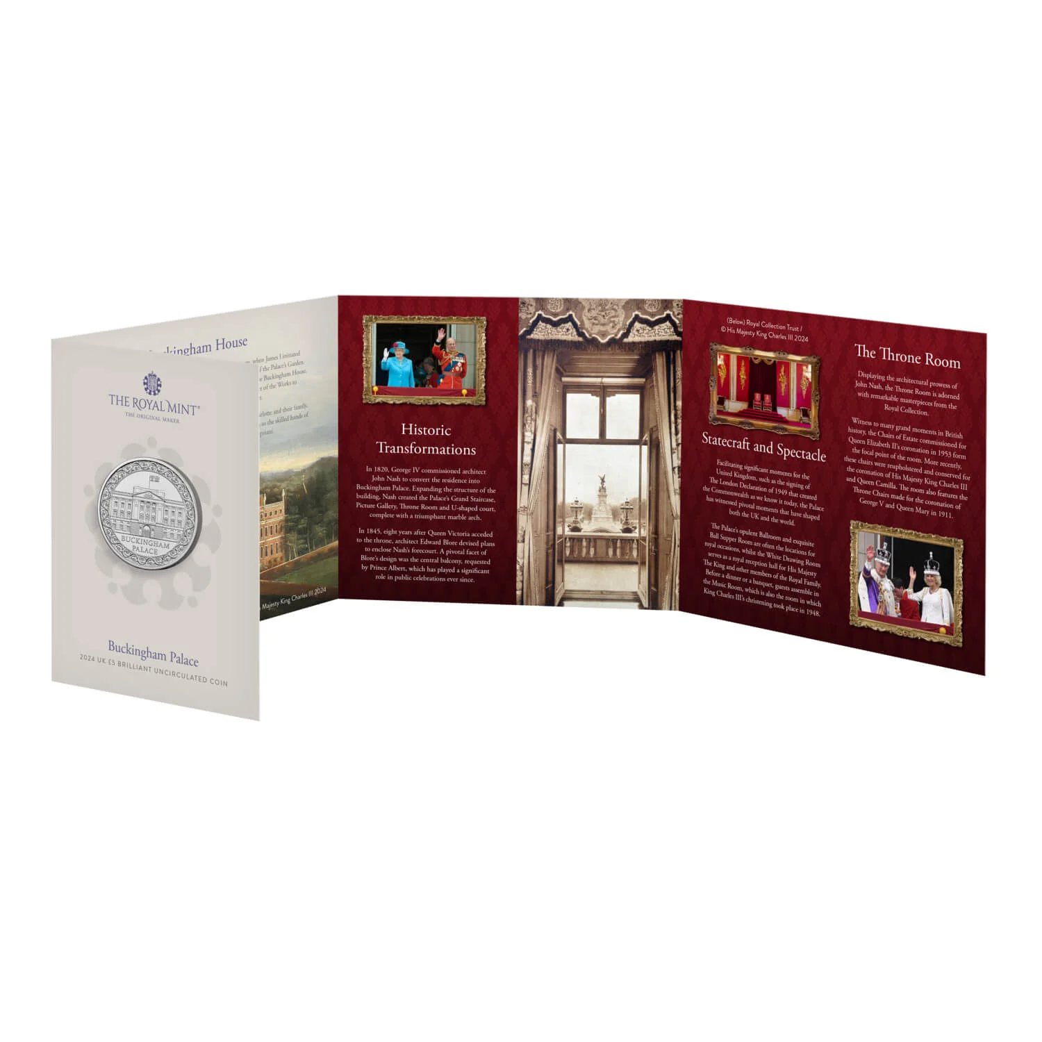 Buckingham Palace 2024 UK £5 Brilliant Uncirculated Coin - Image 4