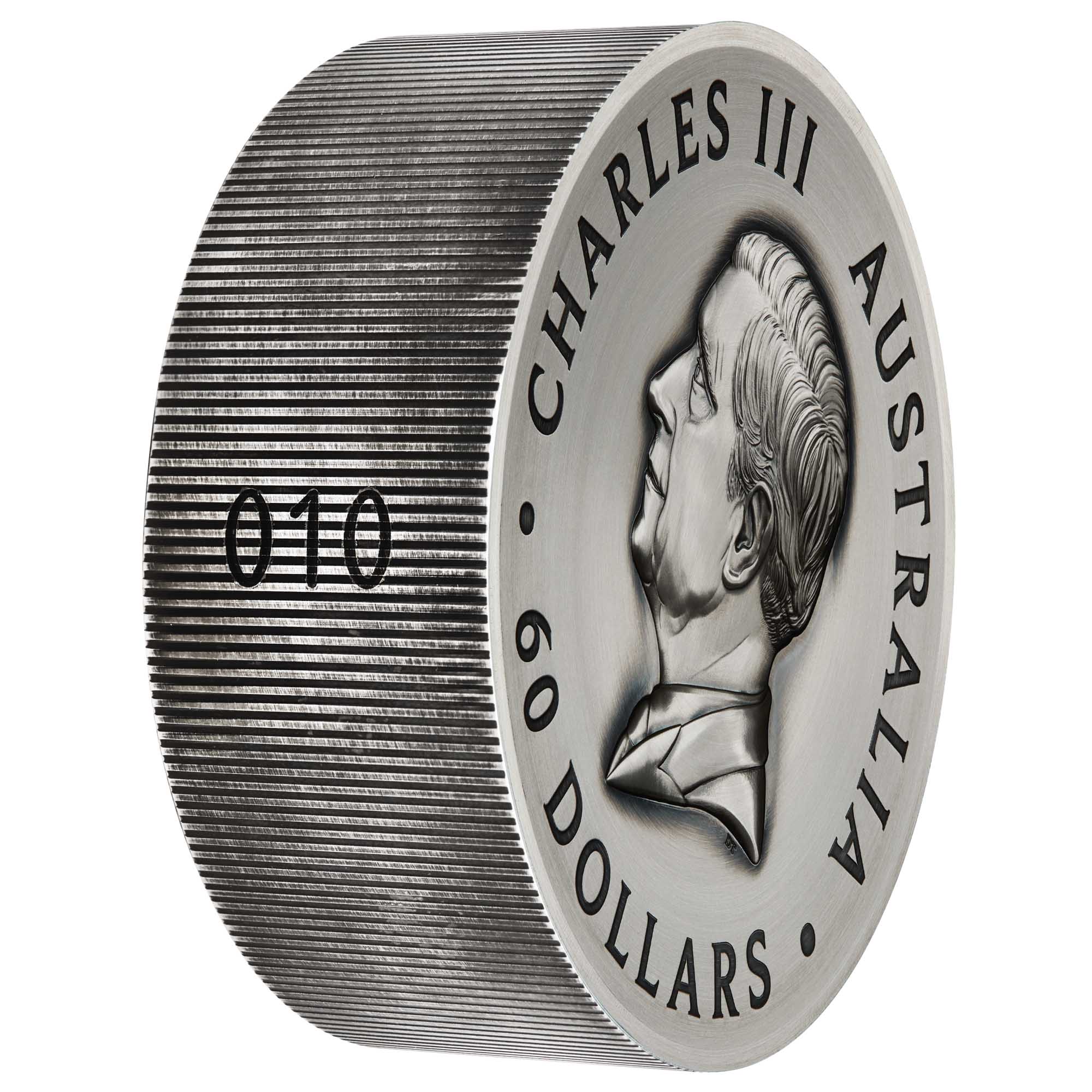Butterfly 2025 2 Kilo Silver High Relief Antiqued Coin - Image 4