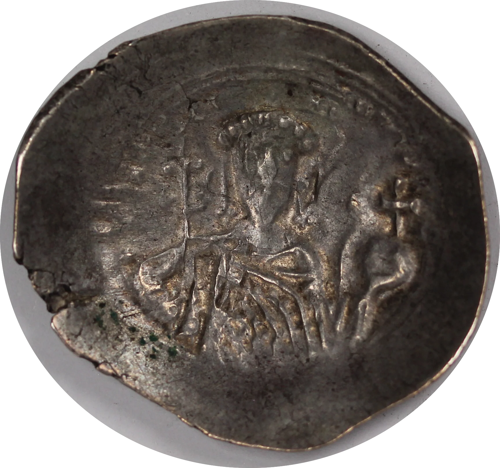 Byzantine Alexius I (1081-1118) Silver Histamenon Nomisma gVF - Image 2