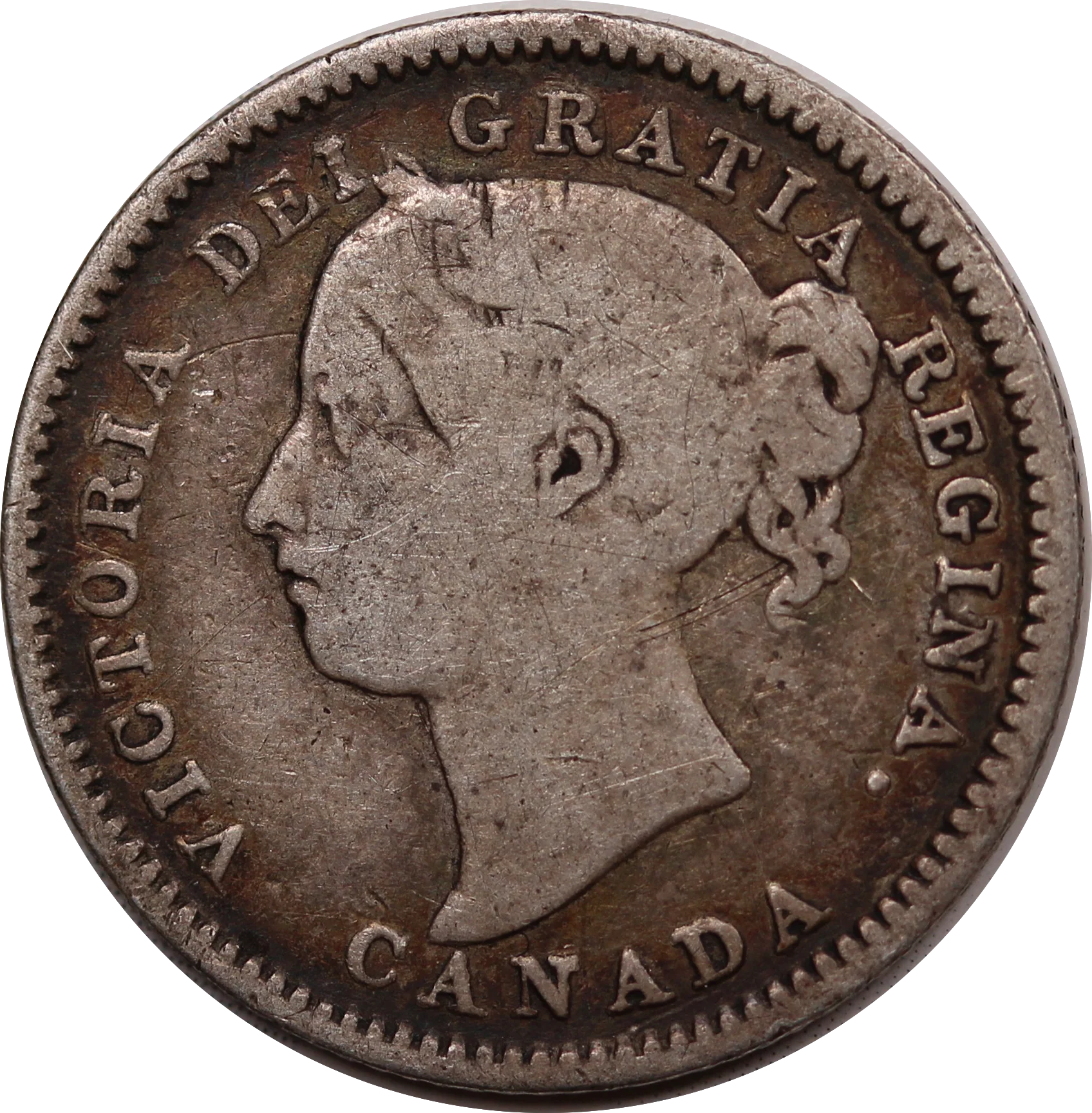 Canada 1892/1 Overdate 10 Cents VG - Image 2