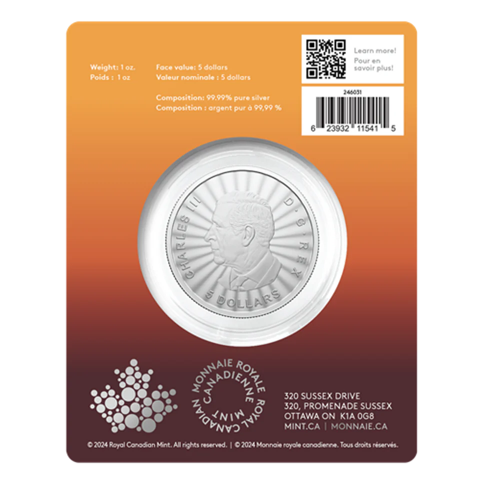 Canada 2024 $5 1oz Silver Coin - The Majestic Polar Bears (Premium Bullion) - Image 2