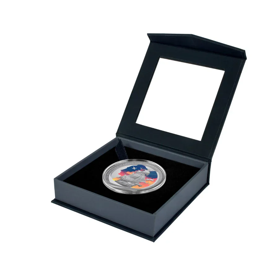 Captain Cook 2025 $1 The Search for Terra Australis 1oz Silver Proof Coin - Image 3