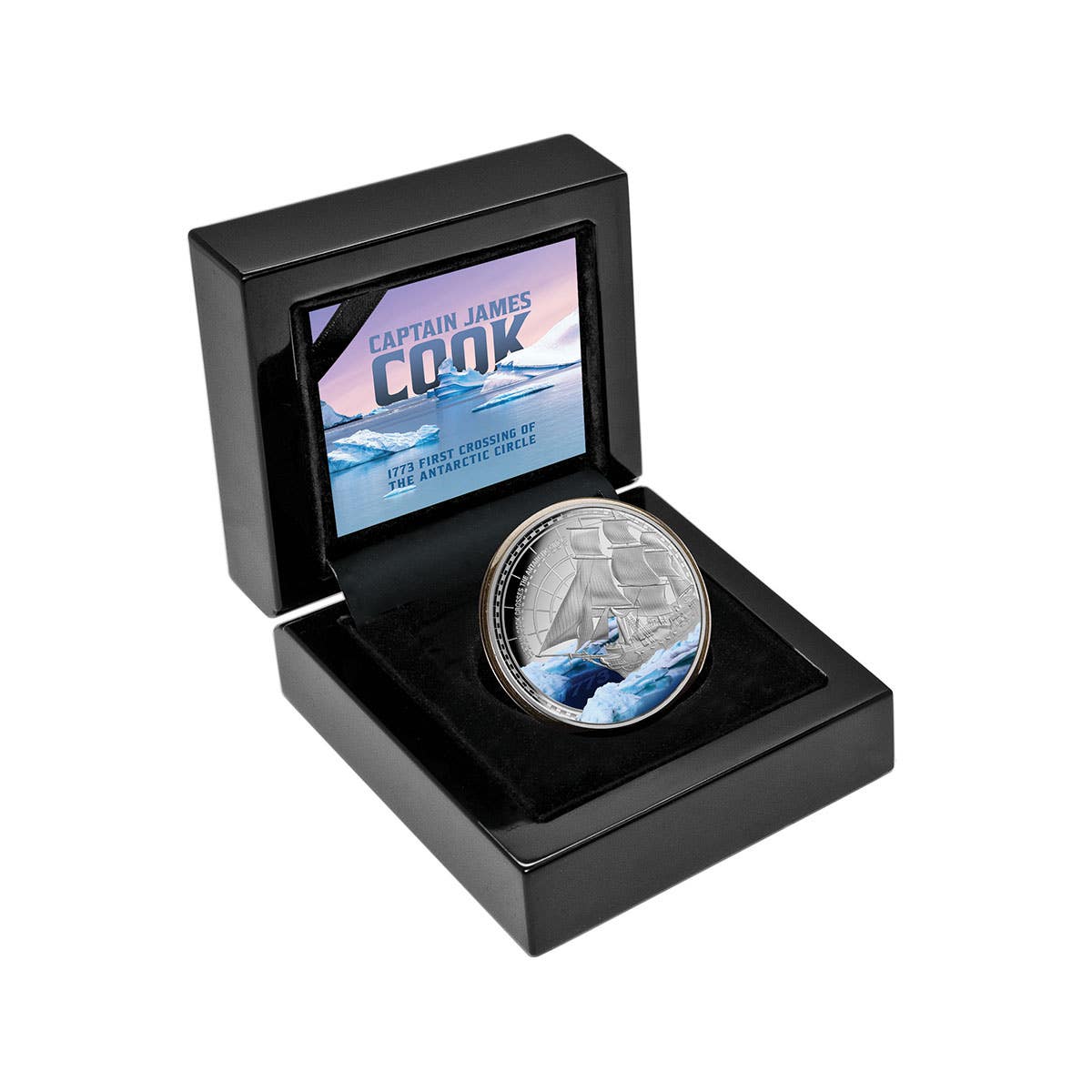 Captain James Cook 2023 $1 First Antarctic Crossing 250th Anniversary 1oz Silver Proof Coin - Image 4