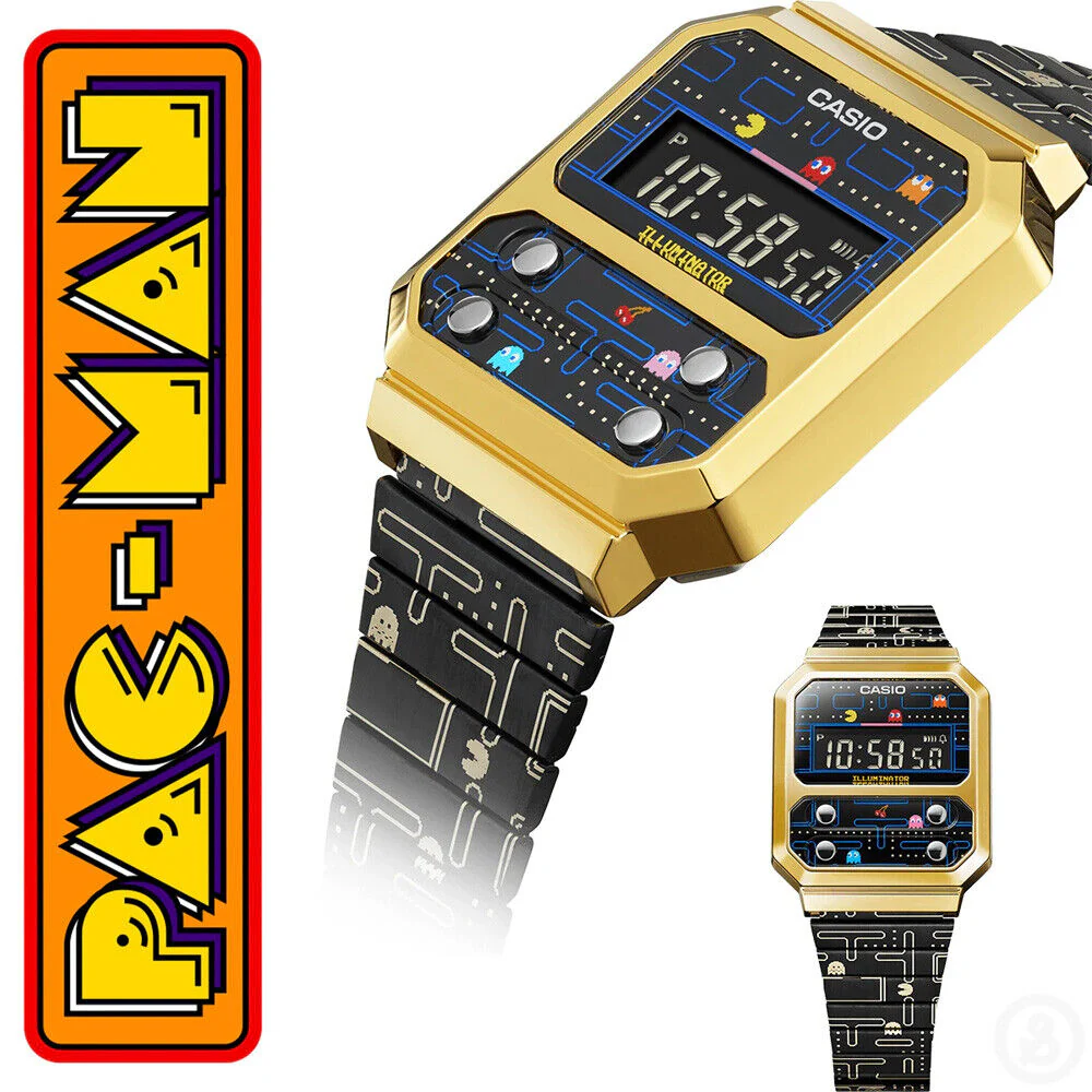 Casio Pac-Man Collaboration A100WEPC-1B Wrist Watch - Image 3
