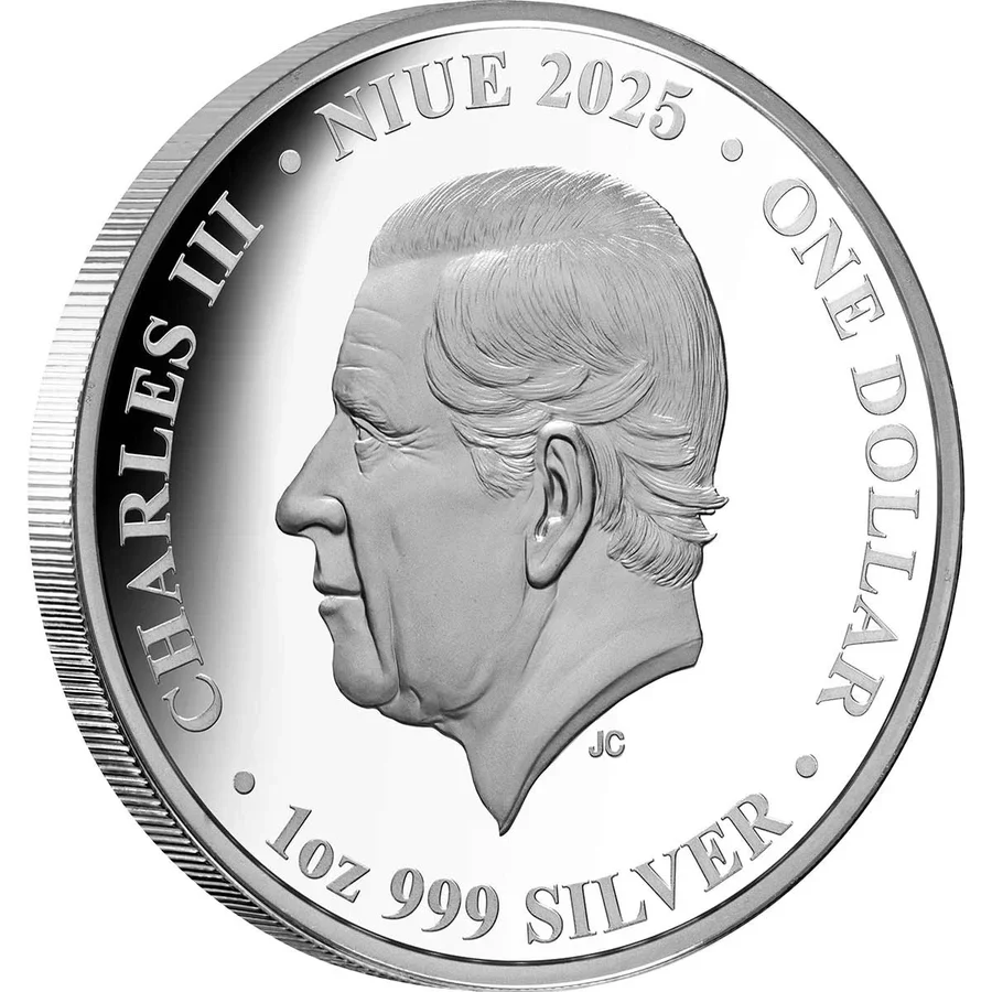 Charles Darwin & the Voyage of HMS Beagle 2025 $1 1oz Silver Proof Coin - Image 2
