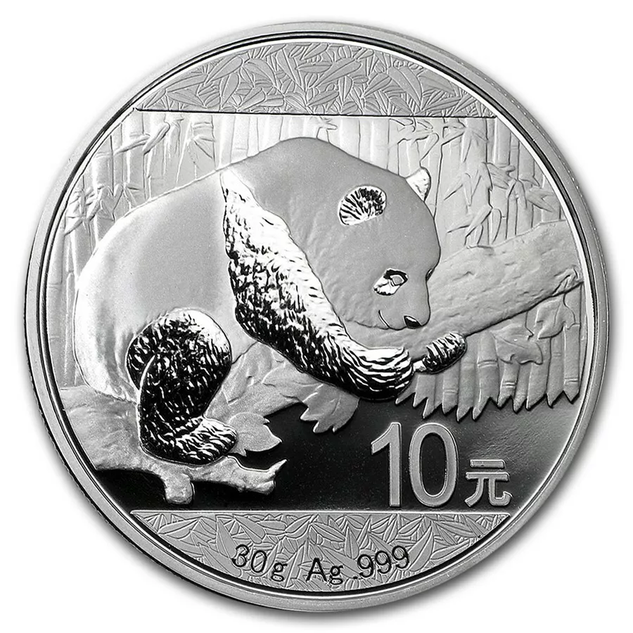 China 2016 Panda 30 gram Silver Coin