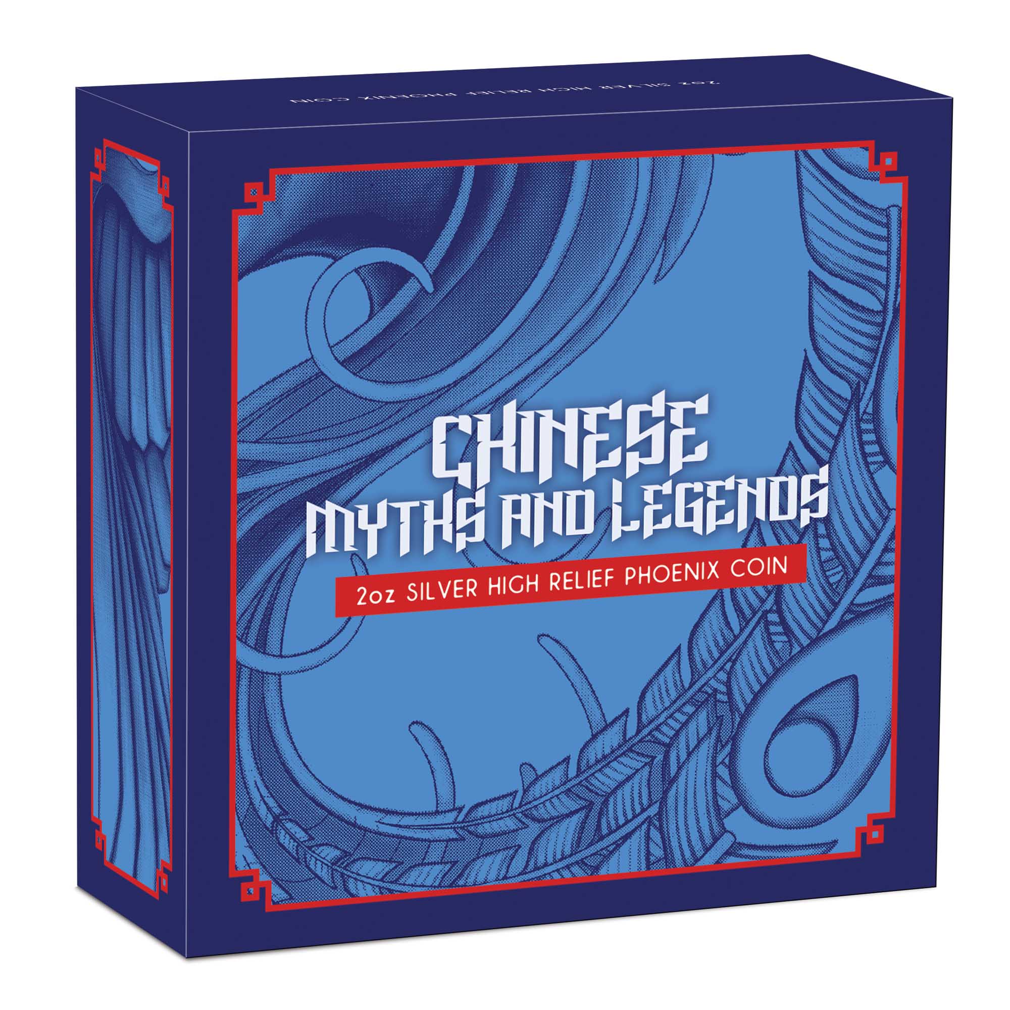 Chinese Myths and Legends Phoenix 2022 2oz Silver Proof High Relief Coin - Image 4