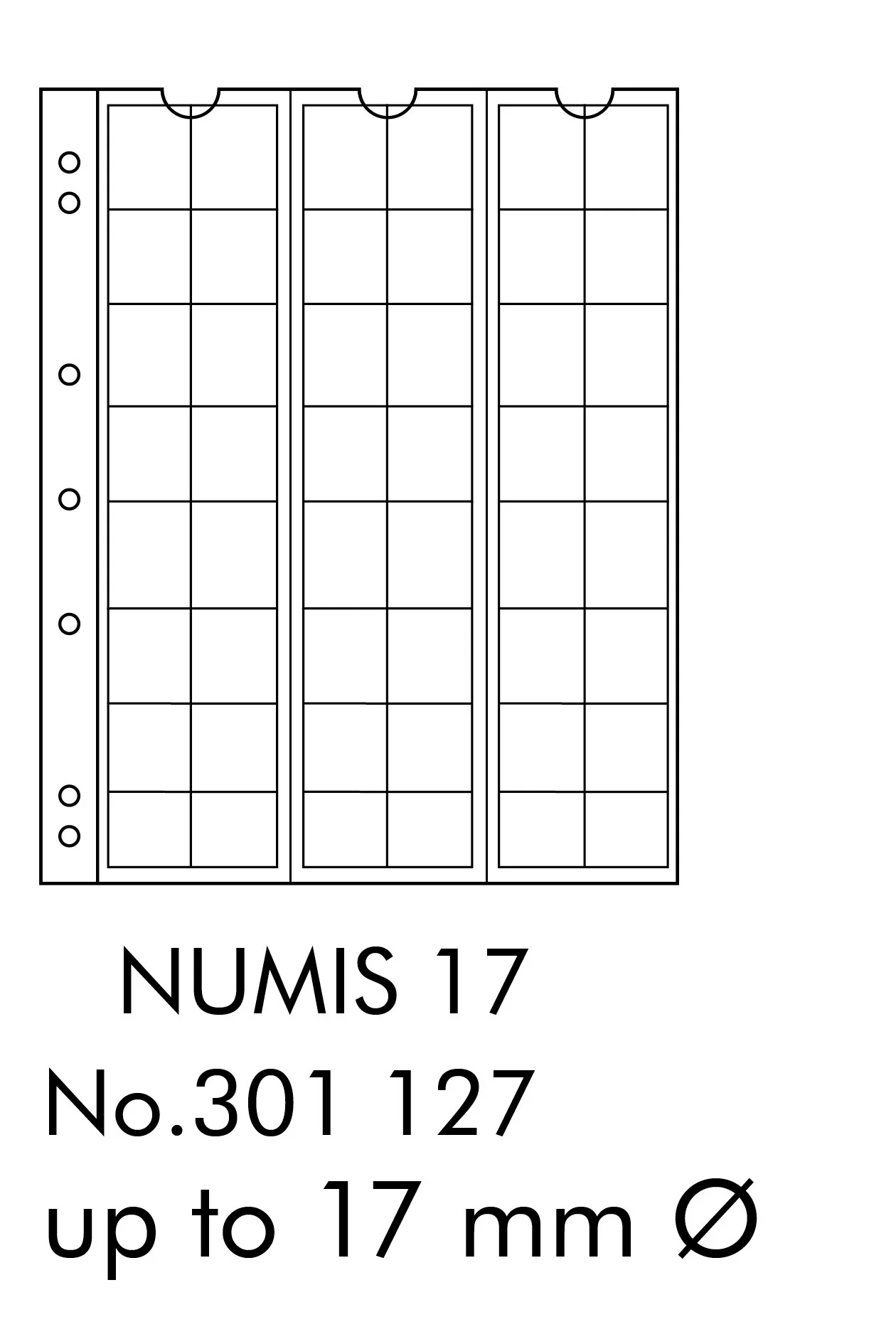 Coin Sheets NUMIS, 48 pockets up to 17mm - Image 2