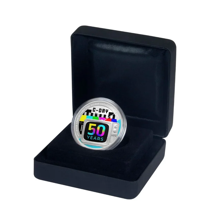 Colour TV in Australia 50th Anniversary 2025 $1 1oz Silver Proof Coin - Image 3