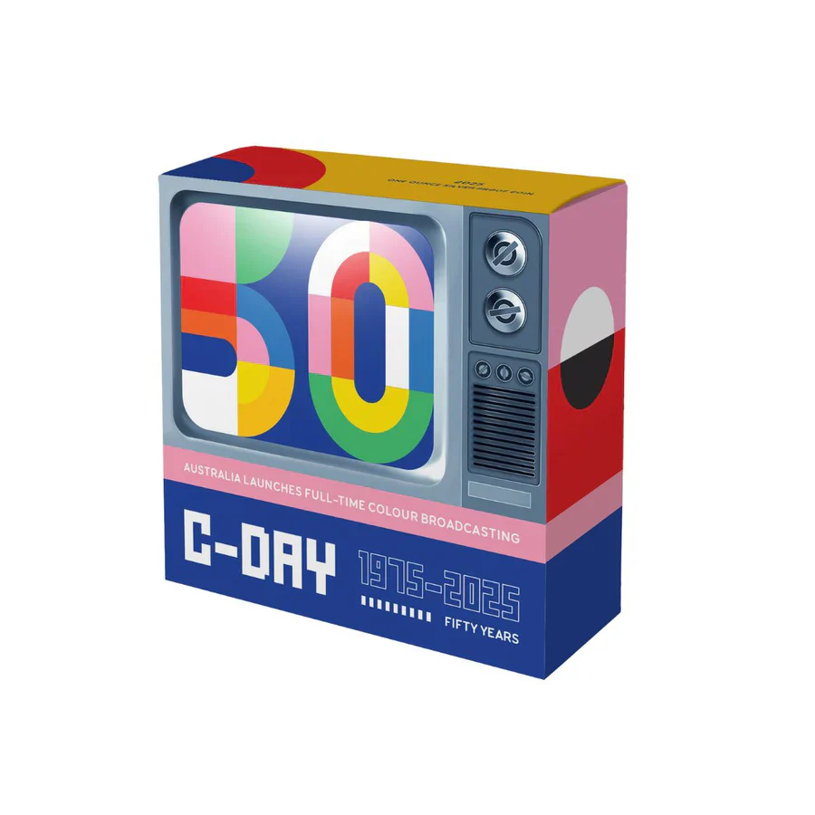 Colour TV in Australia 50th Anniversary 2025 $1 1oz Silver Proof Coin - Image 6