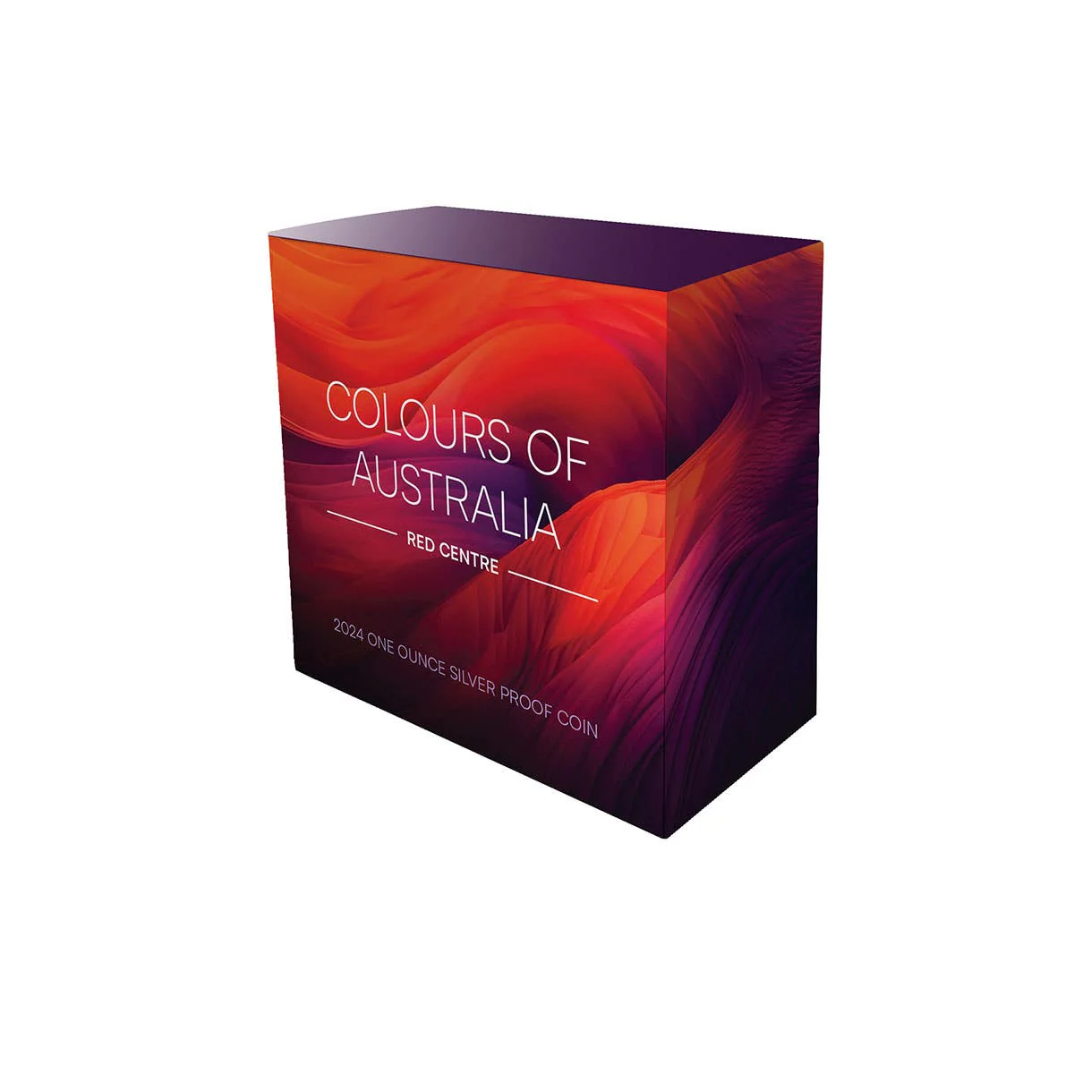 Colours of Australia 2024 $1 Red Centre 1oz Silver Proof Coin - Image 4