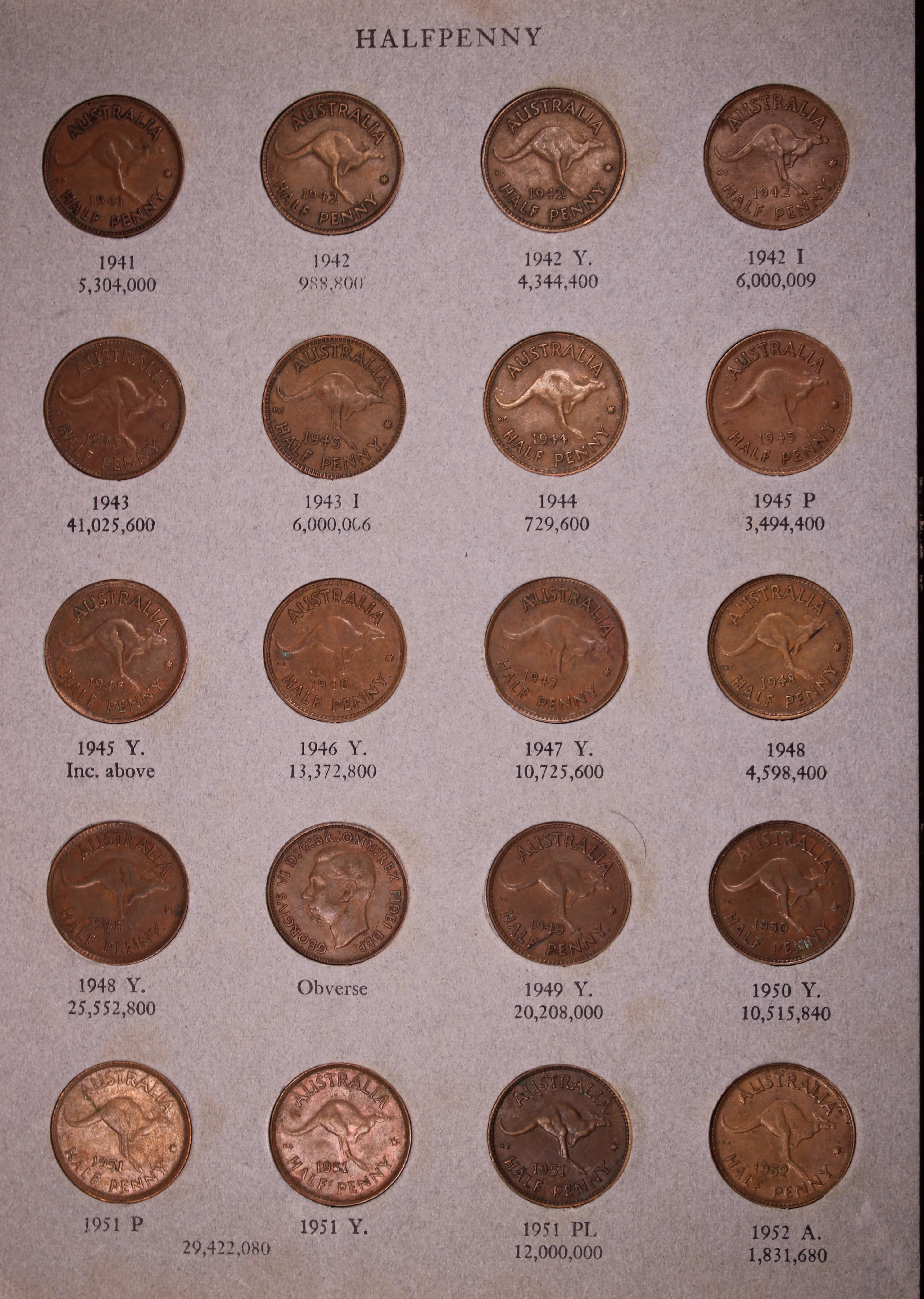 Complete Halfpenny Collection including 1923 (Fine) - Image 5