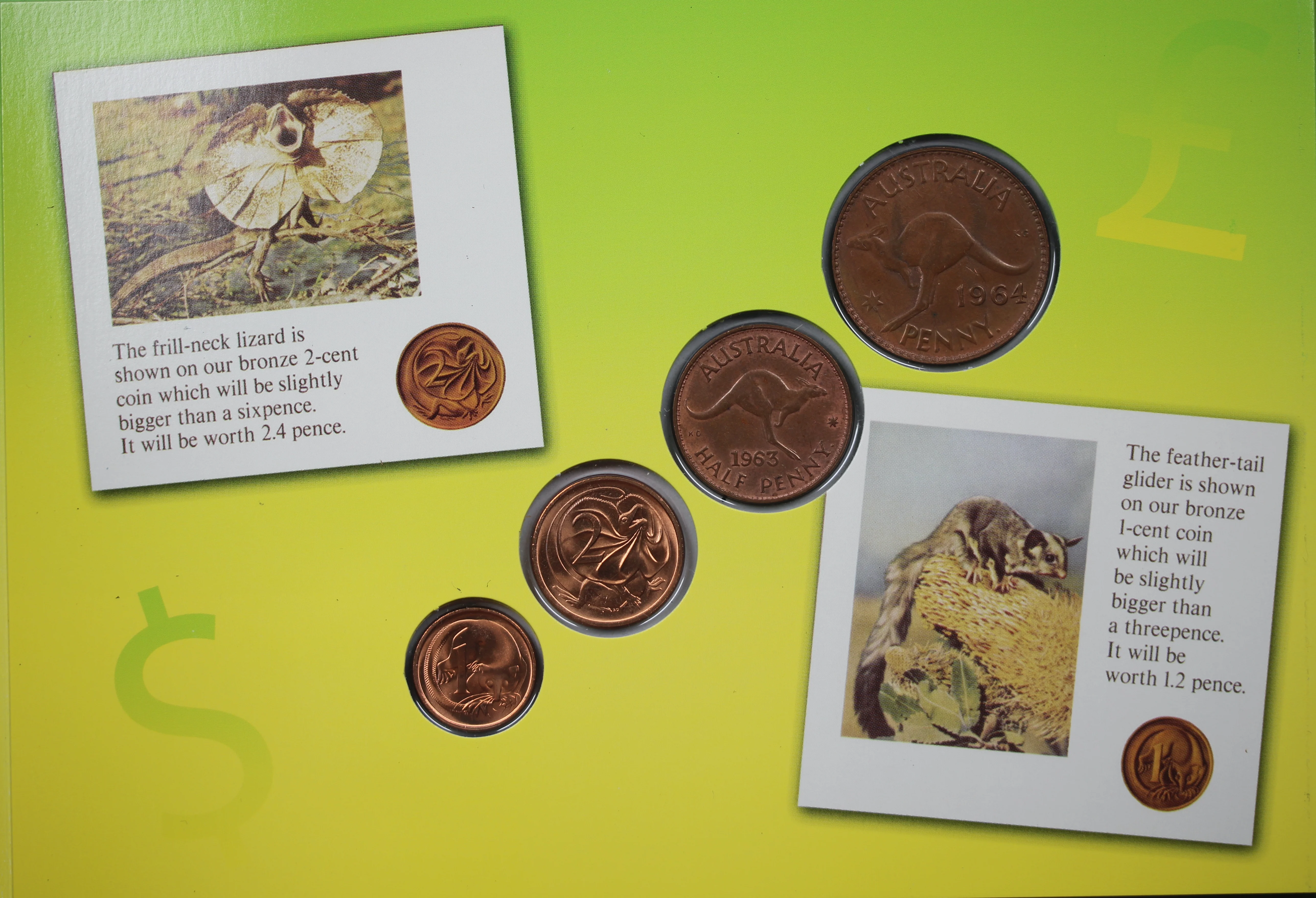 Copper Coin Changeover From Pence To Cents 14th February 1966 - Image 2