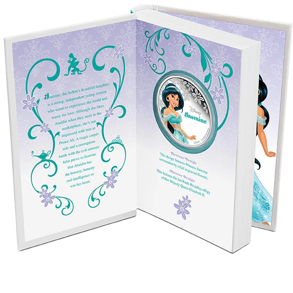 Disney Princess – Jasmine 2015 1oz Silver Proof Coin - Image 4