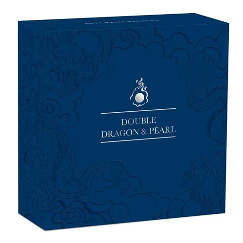 Double Dragon with Mother of Pearl 2024 2oz Silver Proof Coin - Image 4