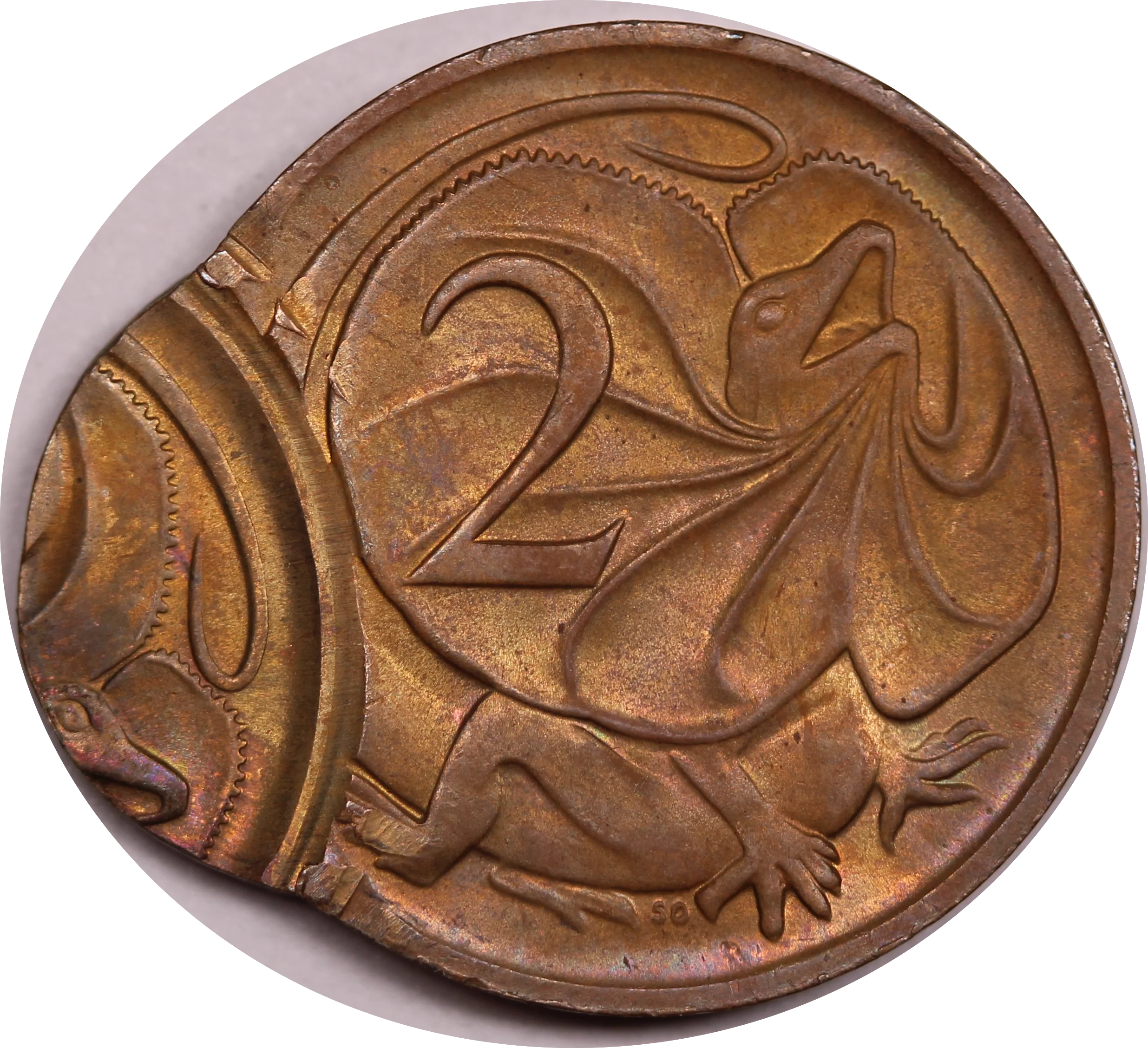 Double Struck 2 Cent Coin UNC