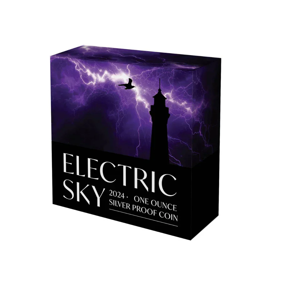 Electric Sky 2024 $1 1oz Silver Proof Coin - Image 4