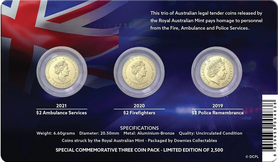 Emergency Services Coloured $2 Trio Pack - Image 2