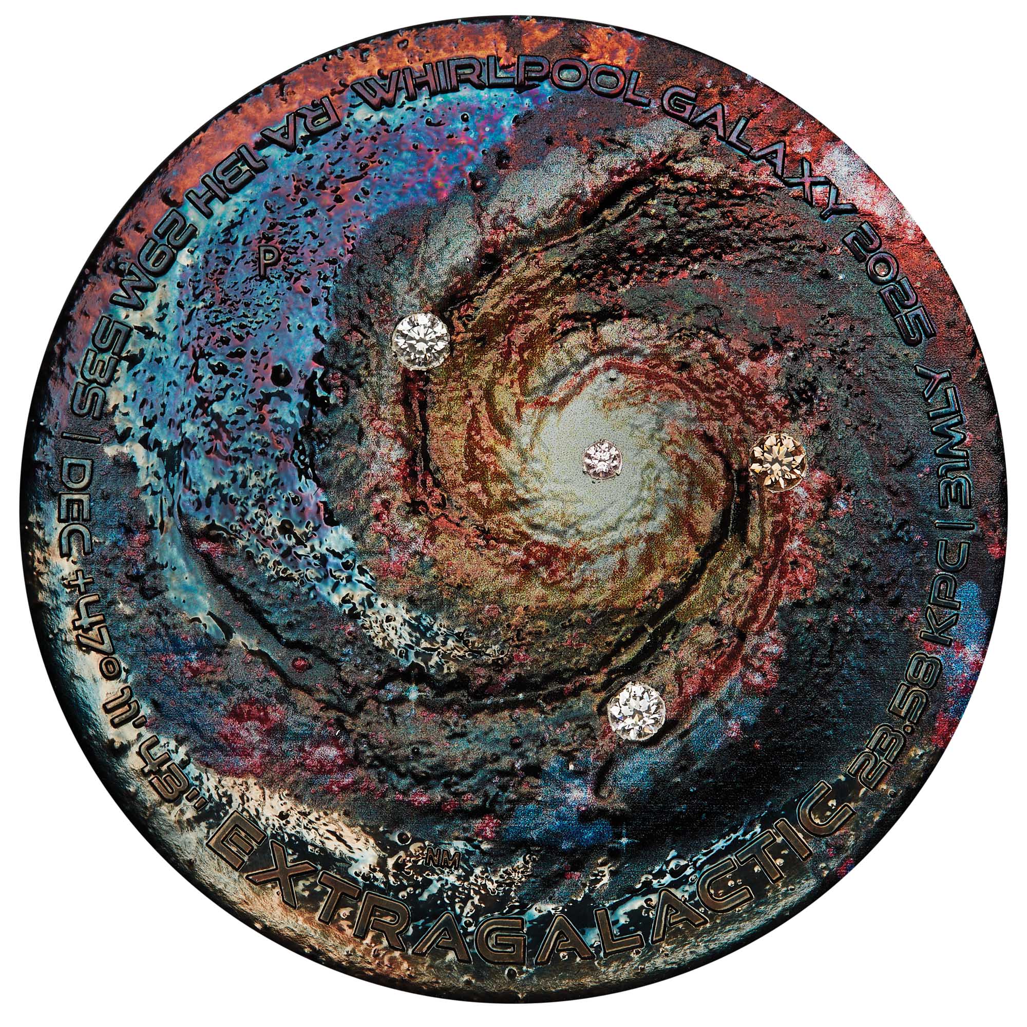 Extragalactic 2025 5oz Silver Patinaed Coloured Coin - Image 2