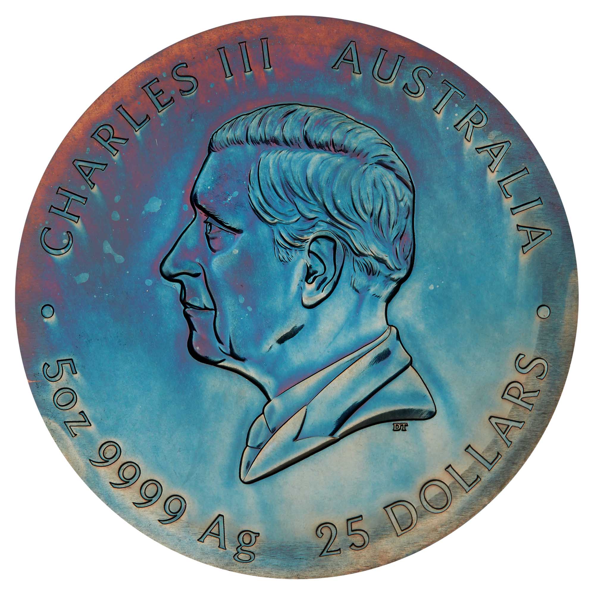 Extragalactic 2025 5oz Silver Patinaed Coloured Coin - Image 3