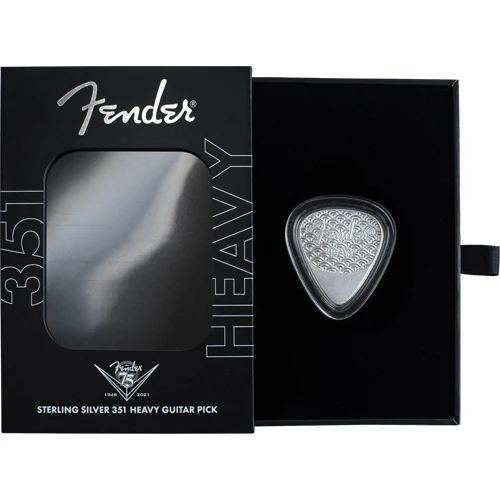 Fender Sterling Silver 351 Heavy Guitar Pick - Image 3