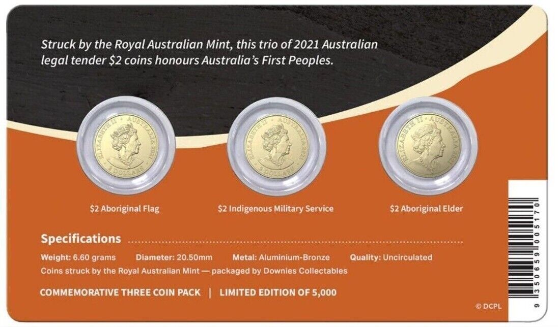 First Nations 2021 $2 Uncirculated 3-Coin Set - Image 2