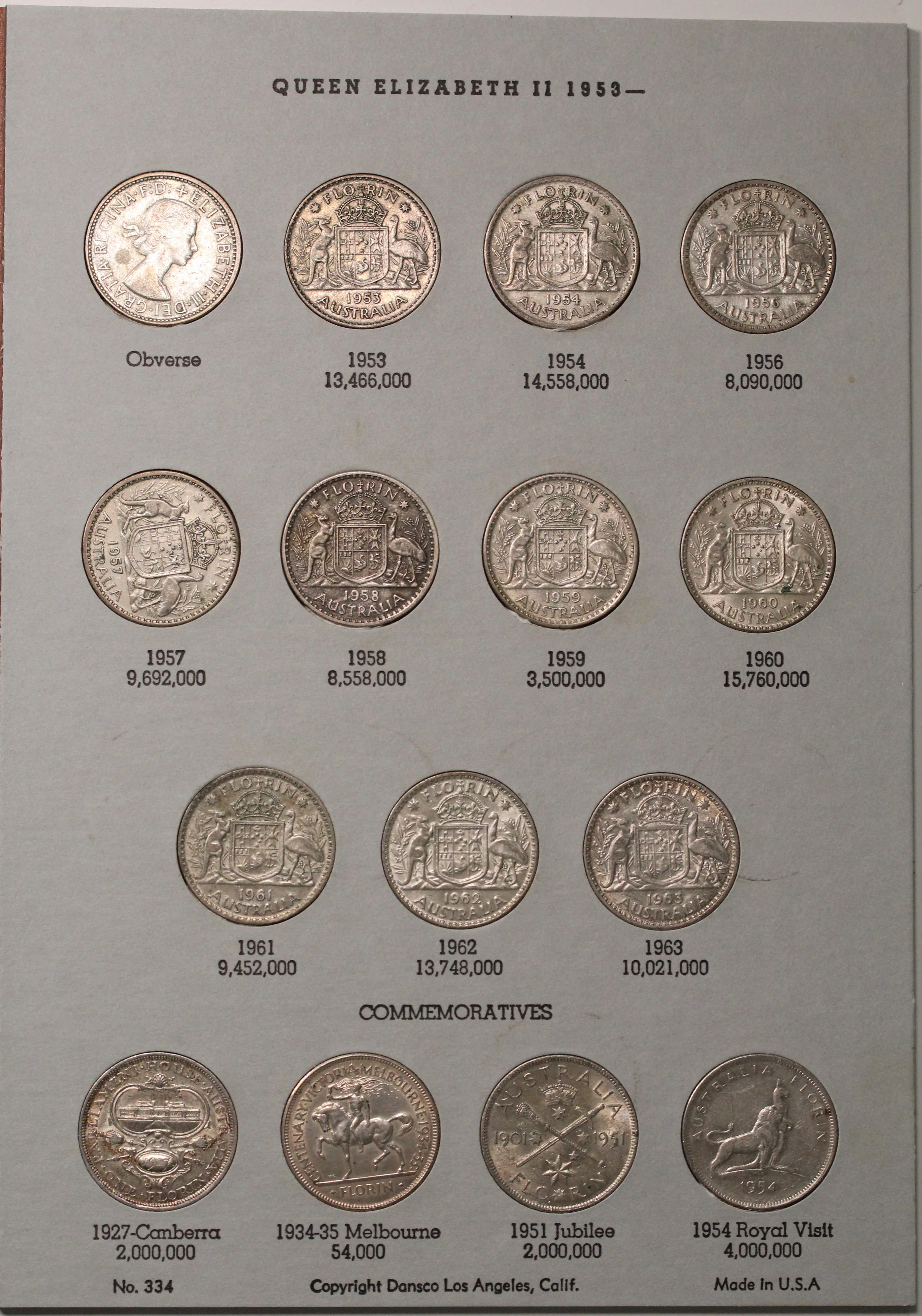 Florin Collection In Dansco Album 1910-1963 (Complete Set) - Image 5