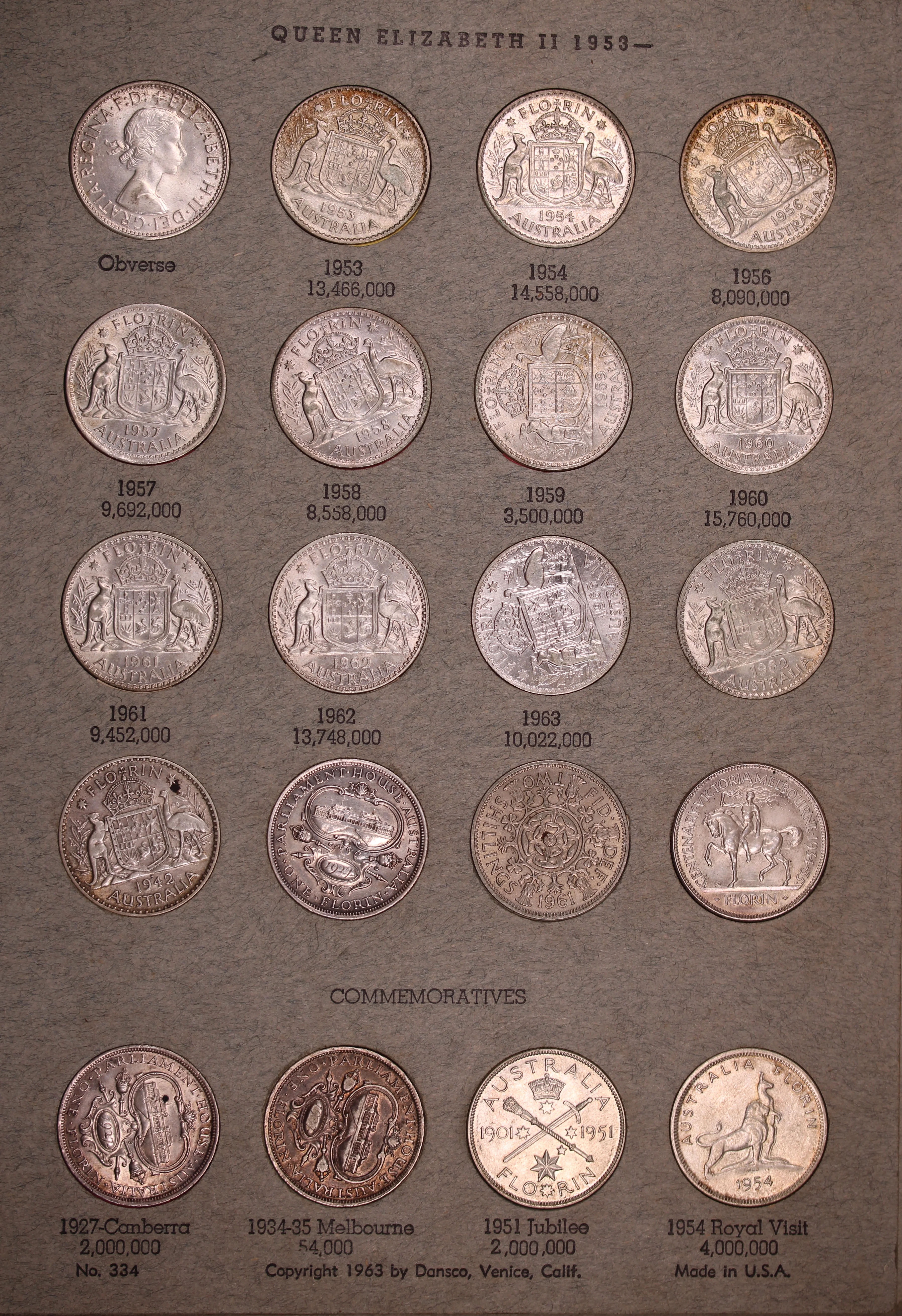 Florin Collection In Dansco Album Pages 1910-1963 (Complete Set) - Image 4