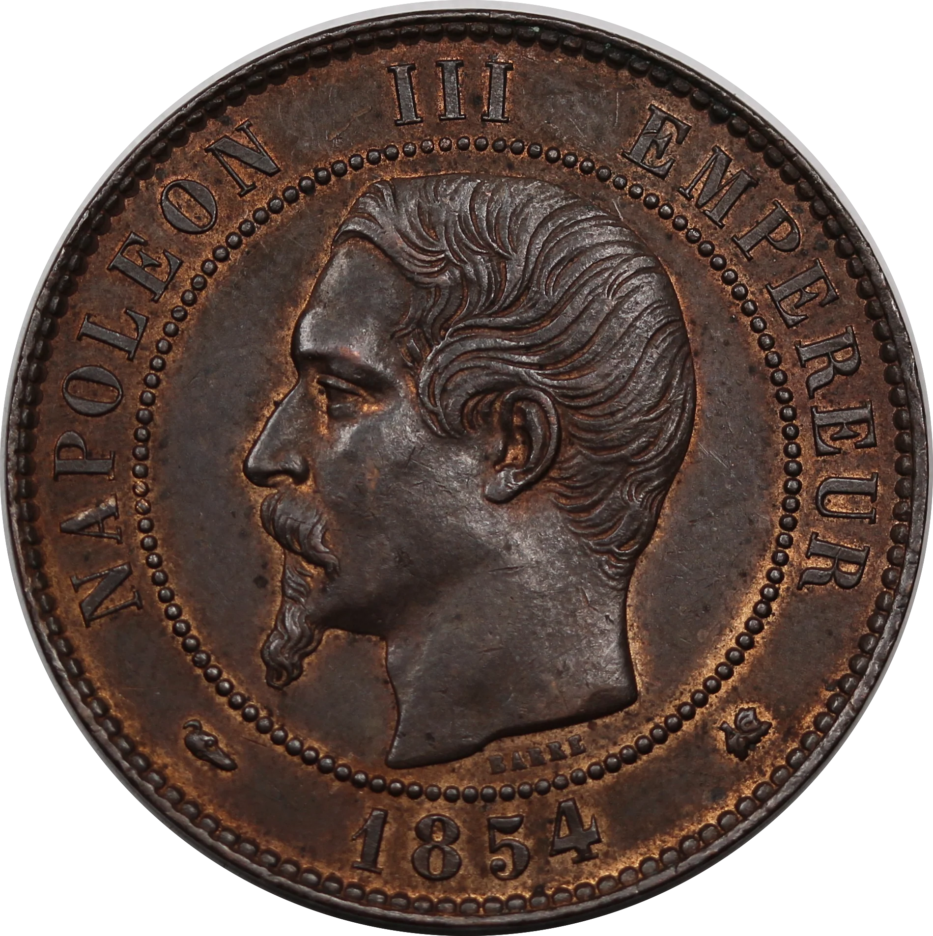 France 1854 10 Centimes aUNC