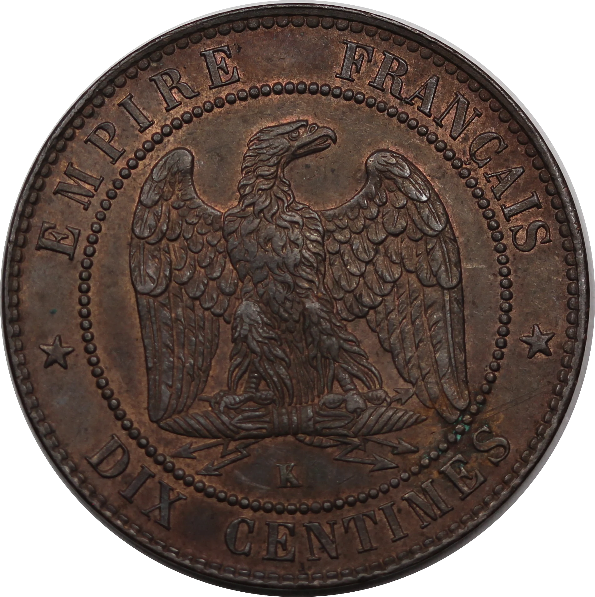France 1854 10 Centimes aUNC - Image 2