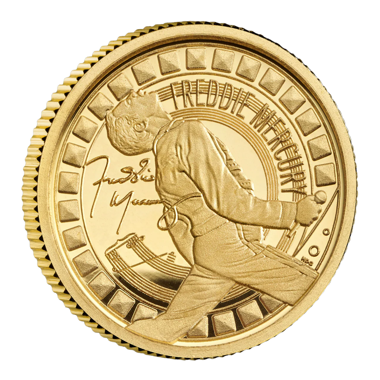 Freddie Mercury 2025 1/40oz Gold Proof Coin - Image 2