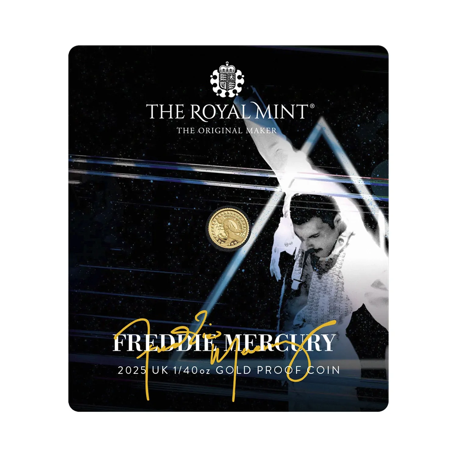 Freddie Mercury 2025 1/40oz Gold Proof Coin - Image 4