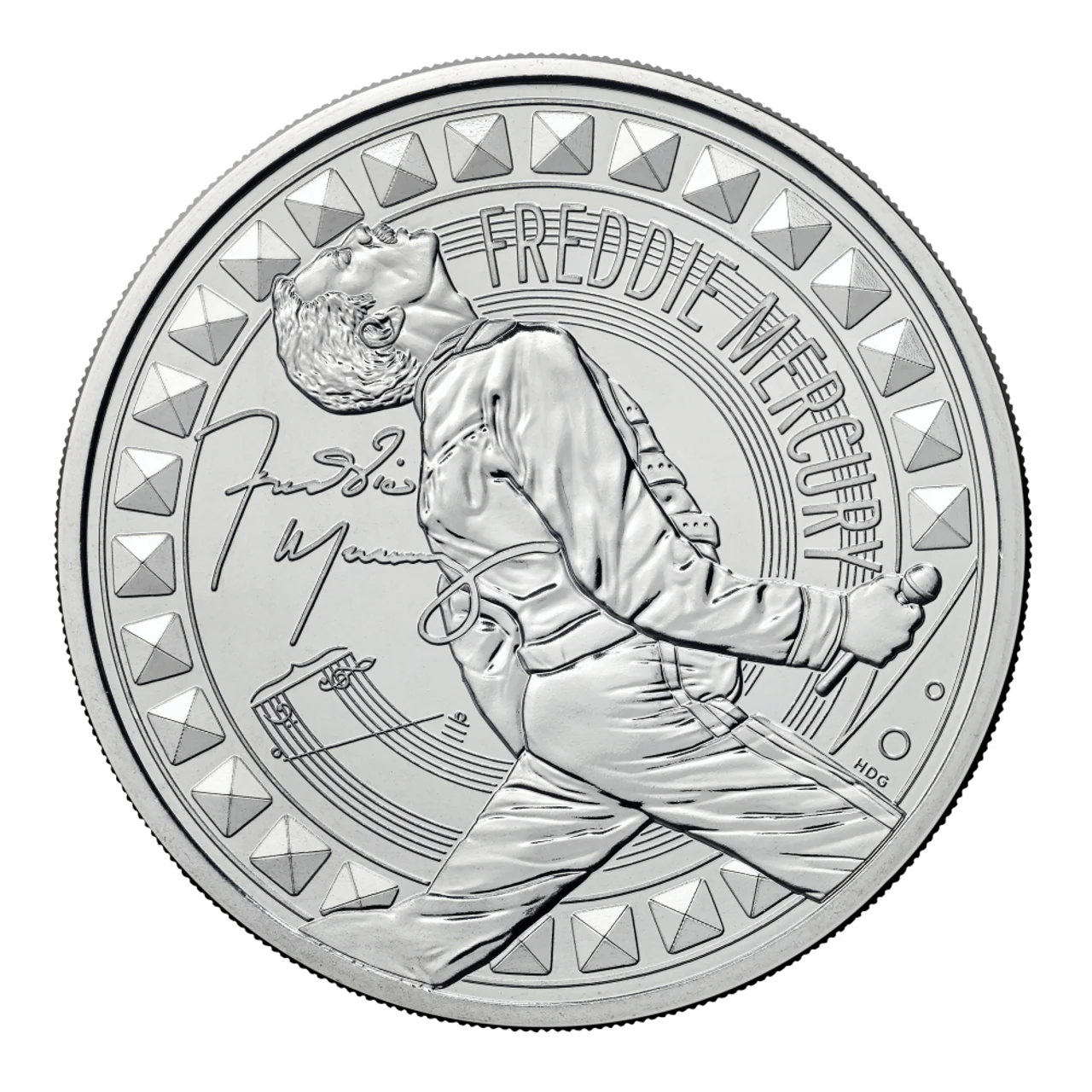 Freddie Mercury 2025 £5 Brilliant Uncirculated Coin