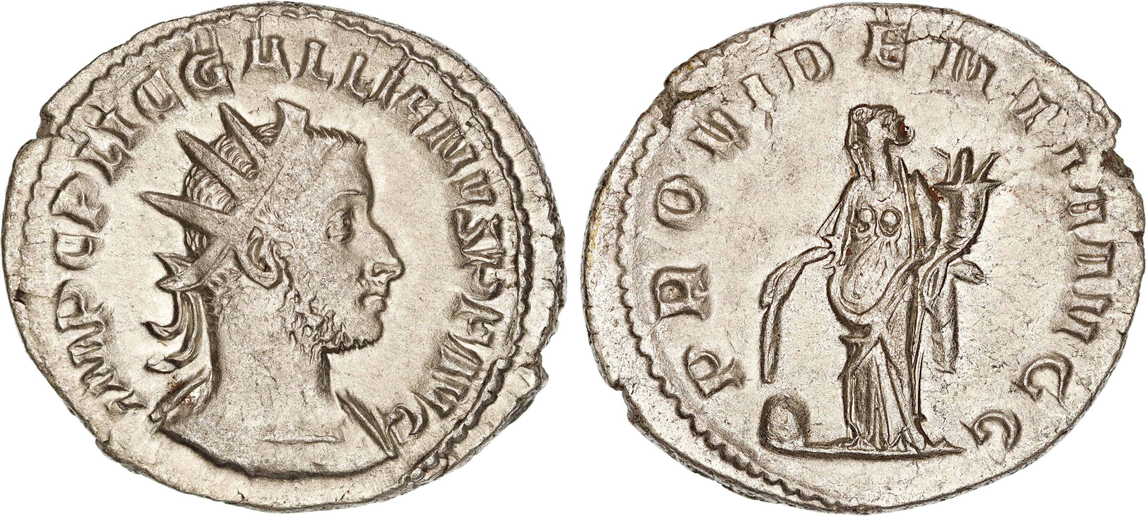 Gallienus 254-260 AD Silver Antoninianus aEF - Image 2