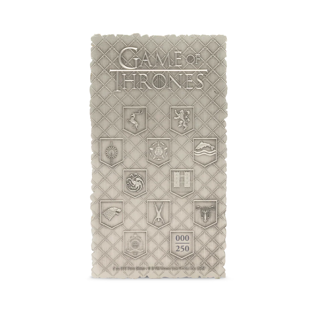 Game of Thrones™ - Map of Westeros 5oz Silver Collectible Coin - Image 3
