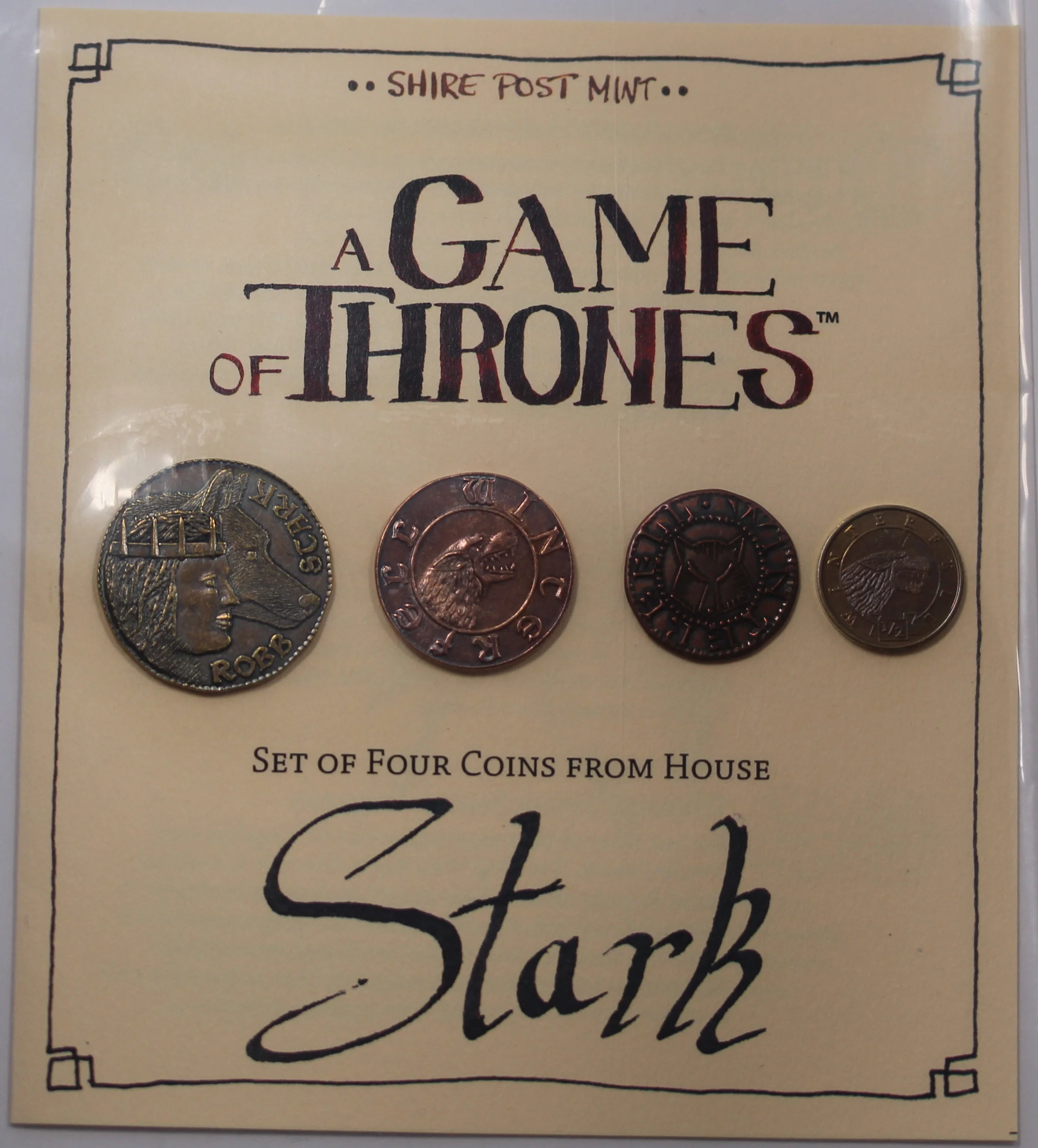 Game of Thrones House Stark 4-coin set - Image 3