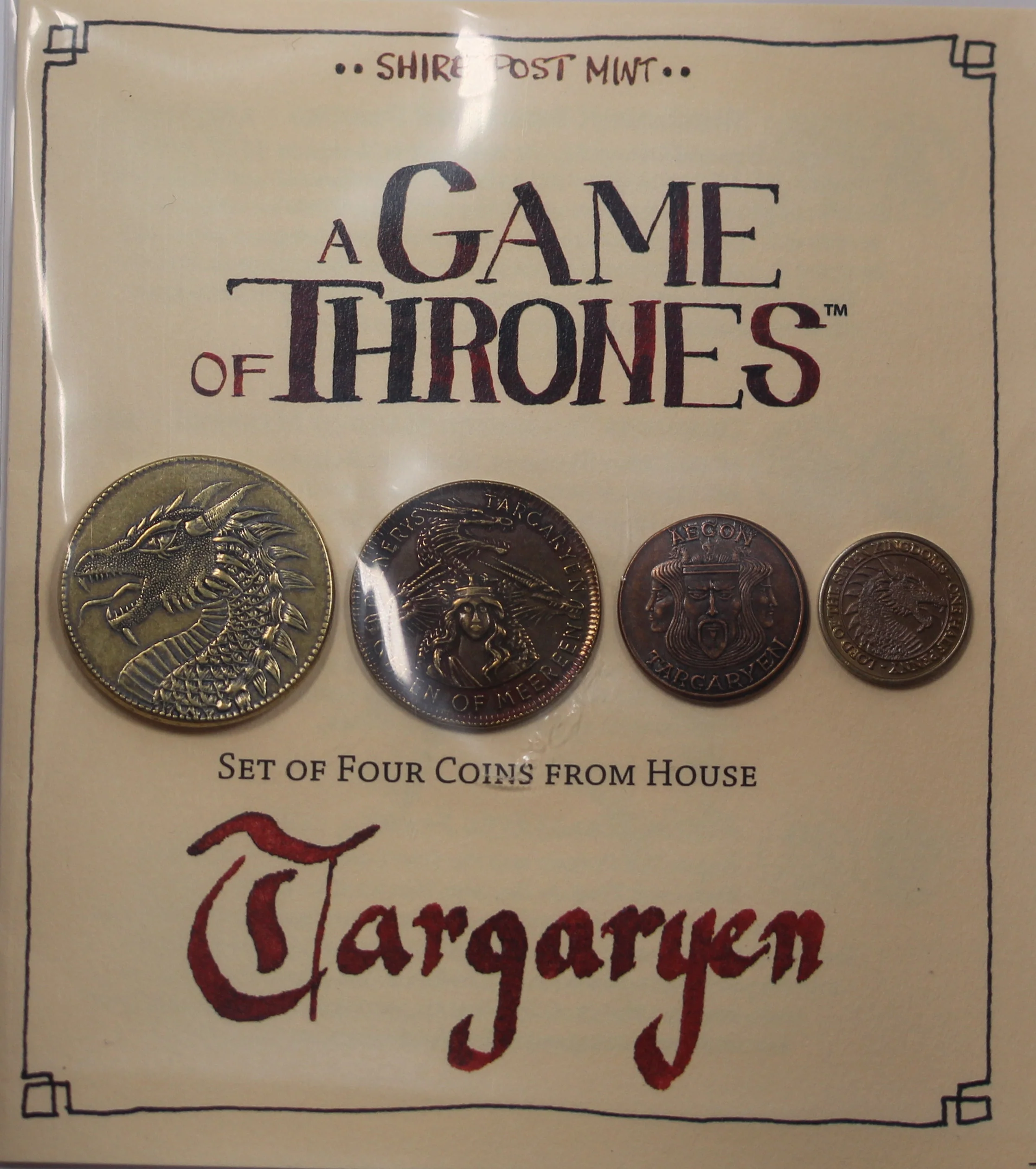 Game of Thrones House Targaryen 4-coin sets - Image 3