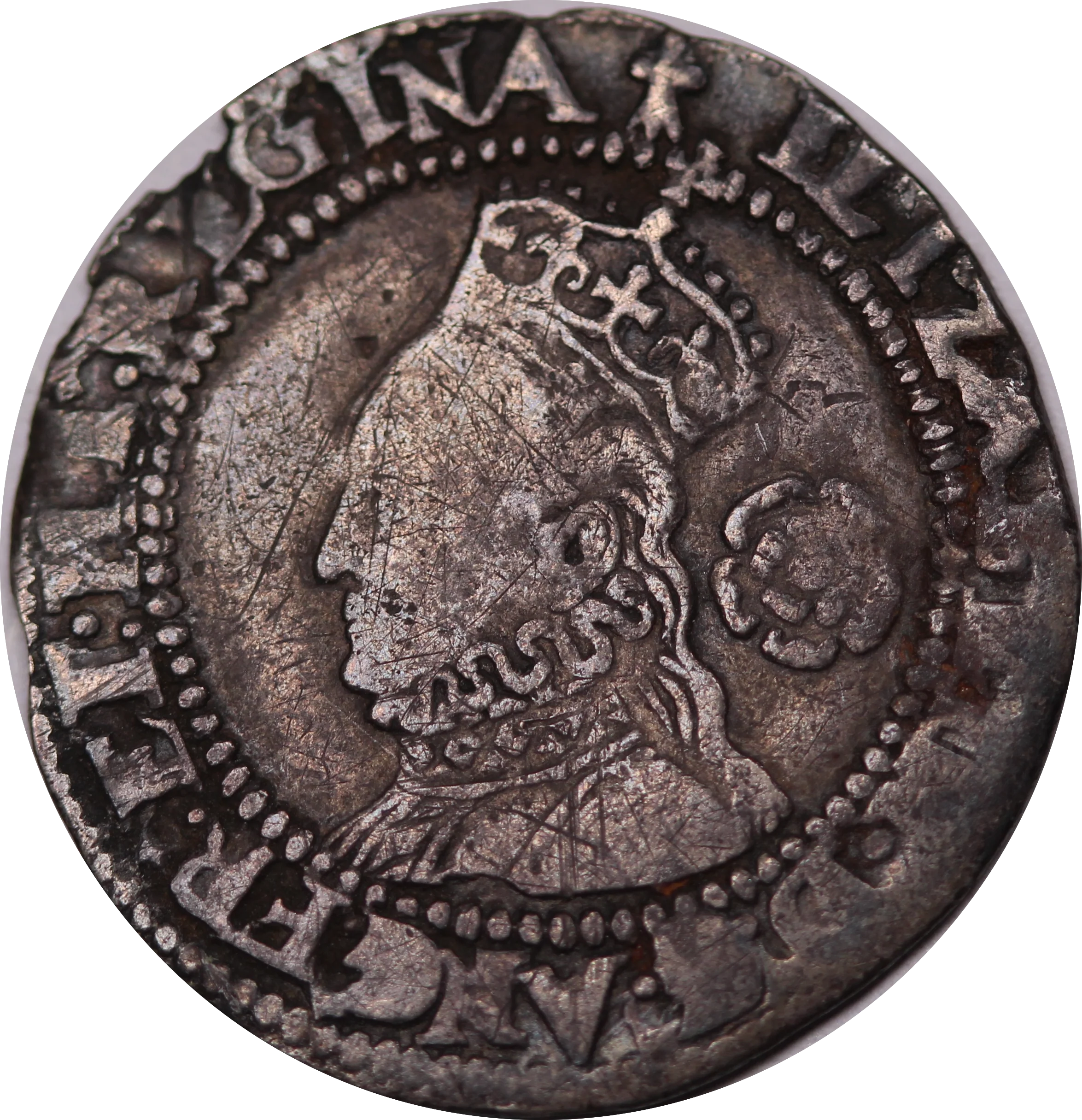 GB 1572 Elizabeth I Silver Threepence aVF